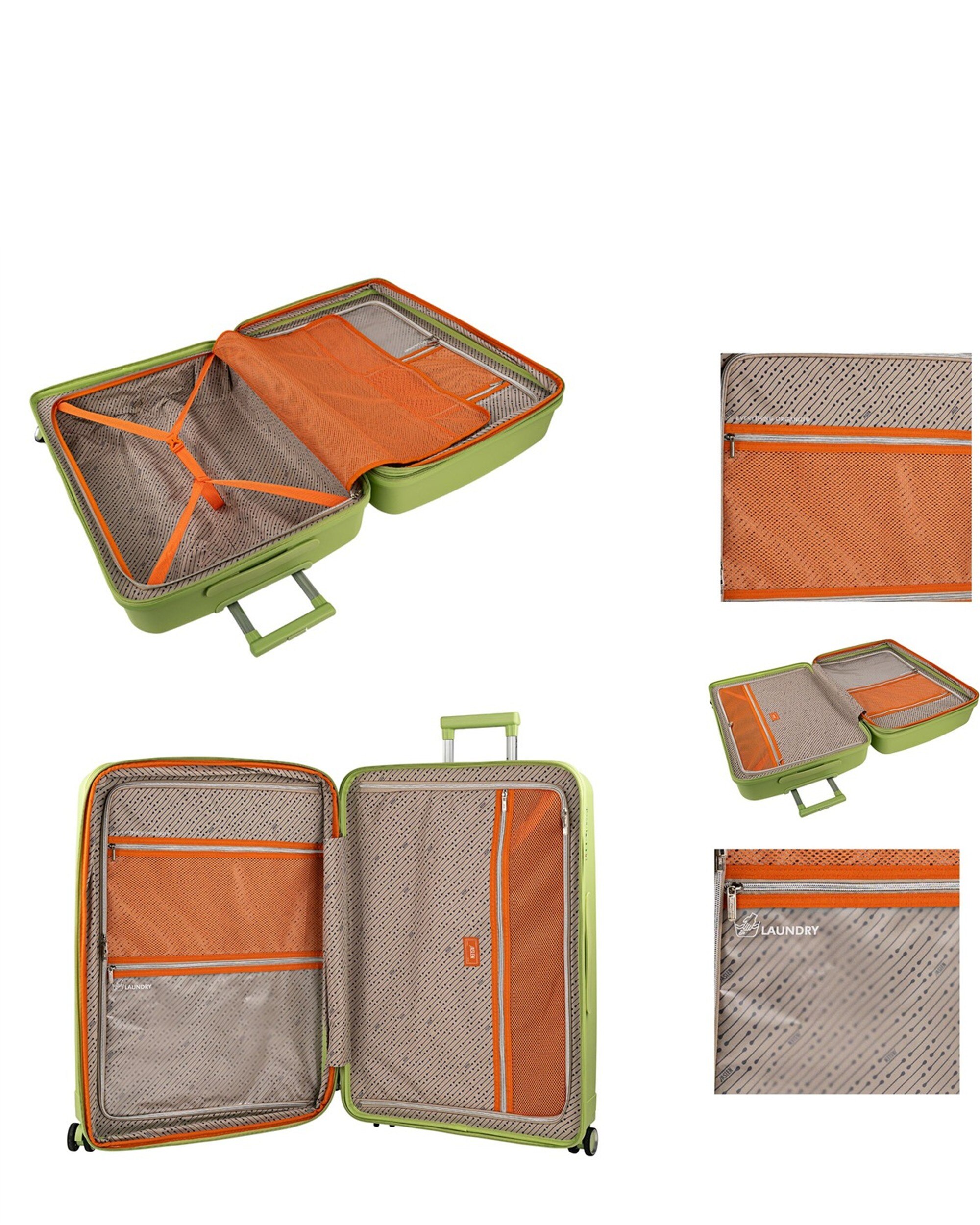 Imagen 4 de Maleta grande luton con capacidad de 96l - Jaslen - Verde Verde