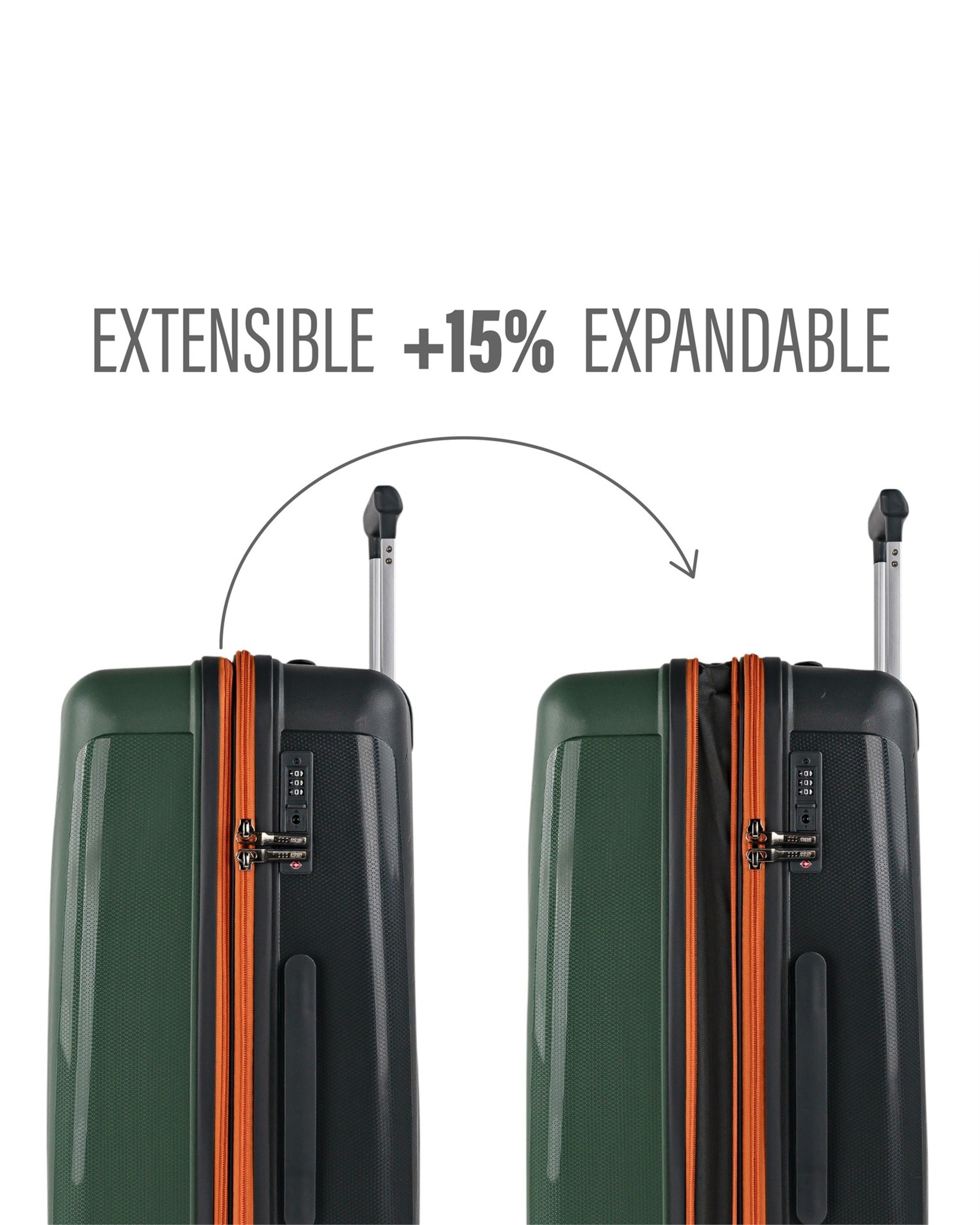 Maleta grande tivoli con capacidad de 96l - Jaslen - Kaki Kaki-4