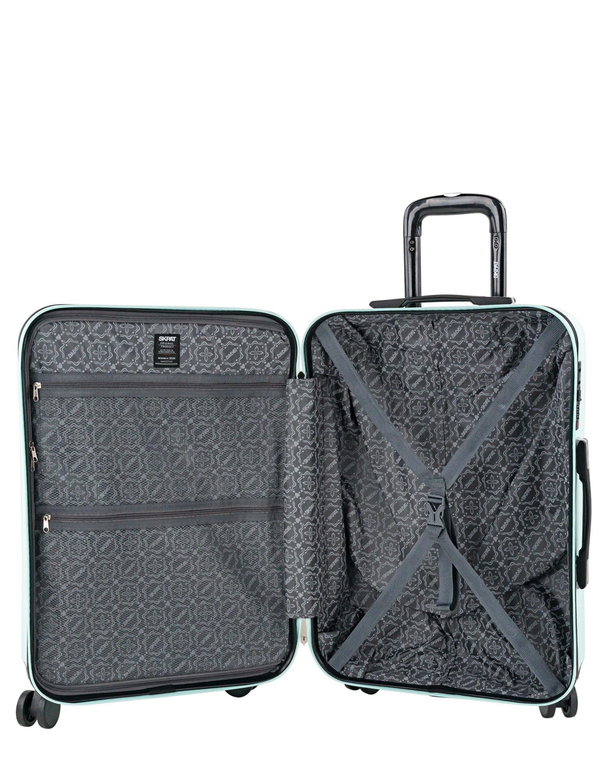 Maleta mediana tiber rígida con capacidad 70l - SKPAT - Verde Verde-4