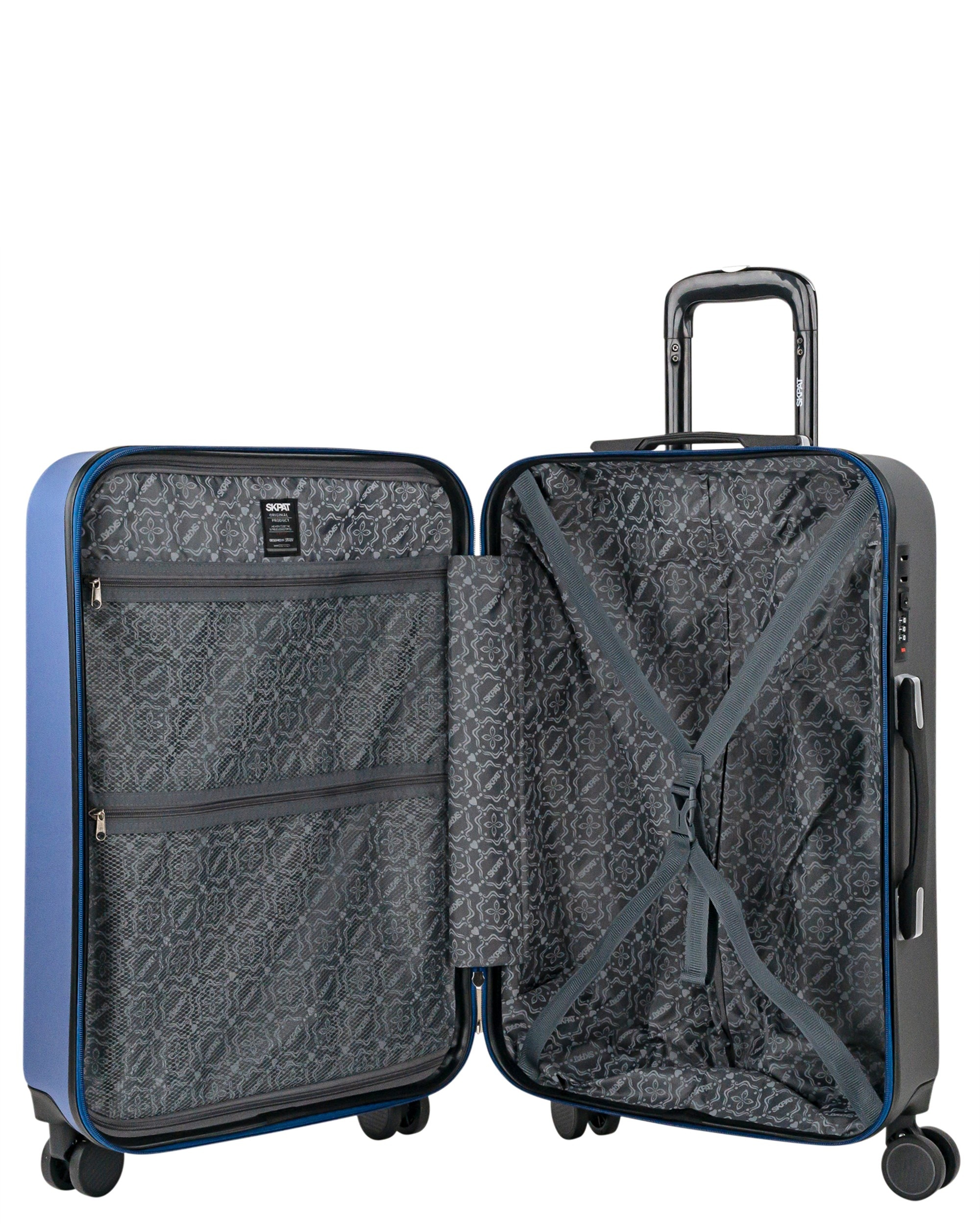 Maleta mediana tiber rígida con capacidad 70l - SKPAT - Azul Azul-4