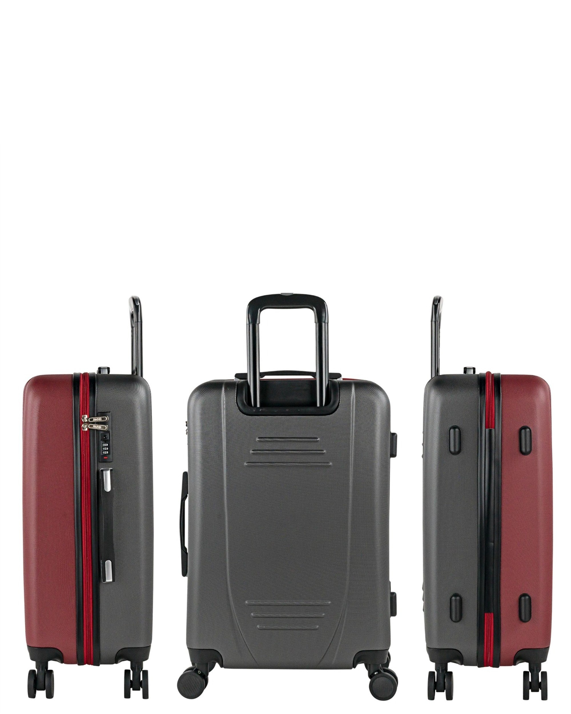 Maleta mediana tiber rígida con capacidad 70l - SKPAT - Rojo Rojo-2