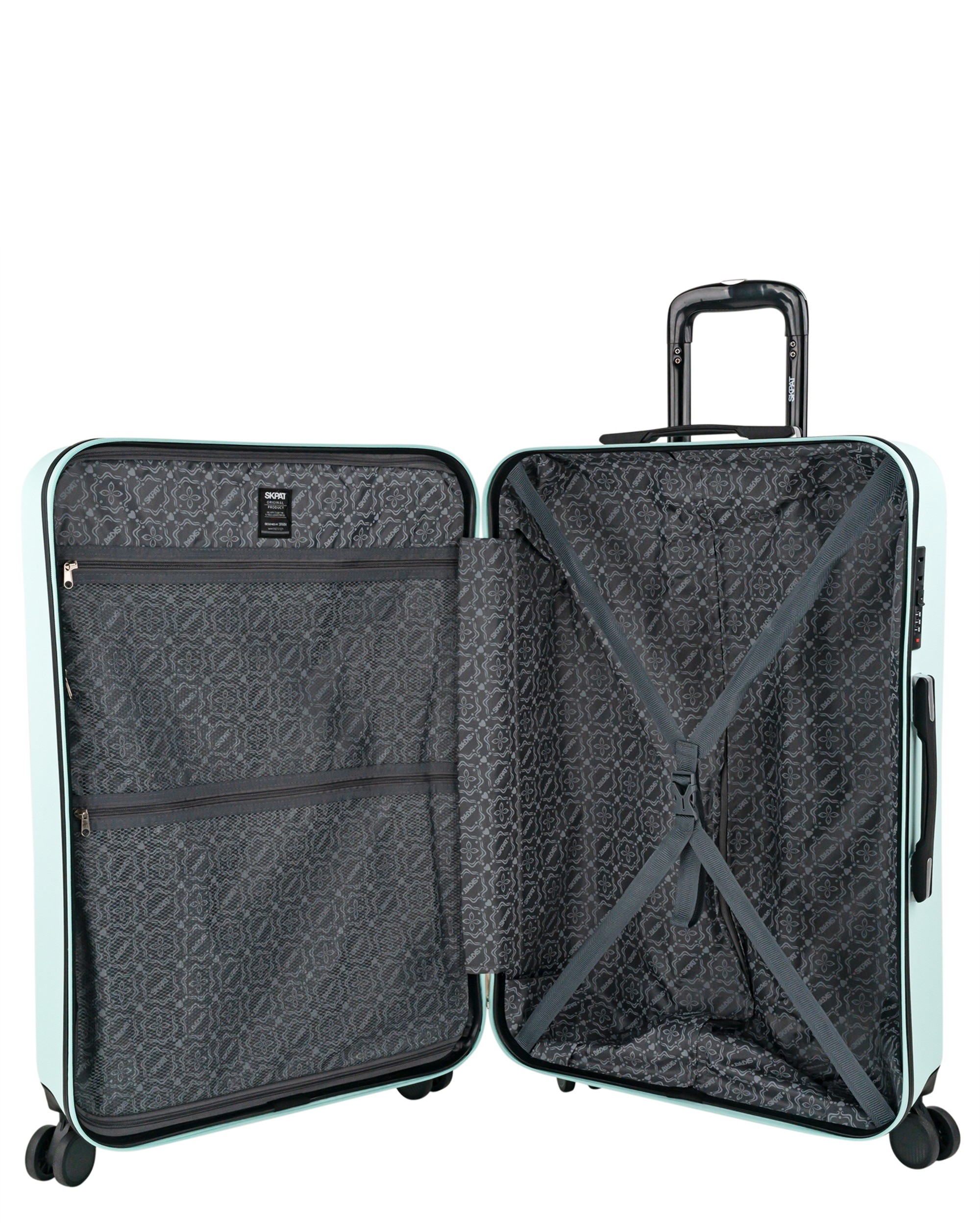 Maletas grande tiber rígida con capacidad 100l - SKPAT - Verde Verde-4
