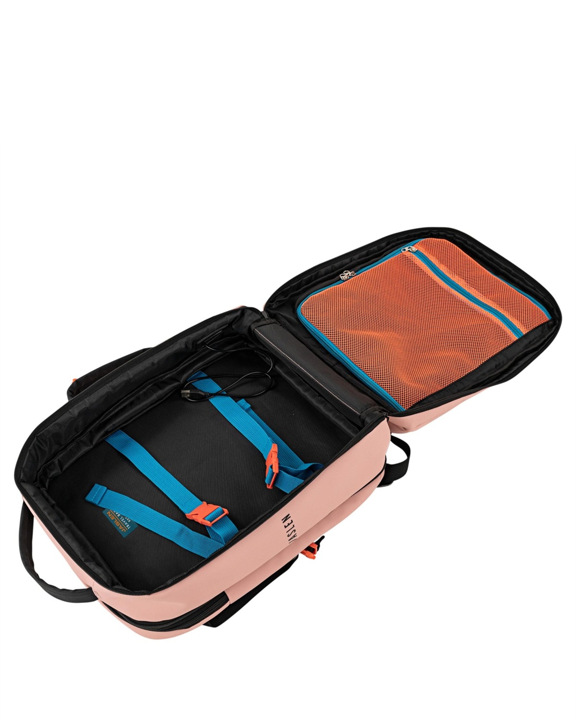 Mochila de viaje para cabina,extensible - Jaslen - Rosa Rosa-5
