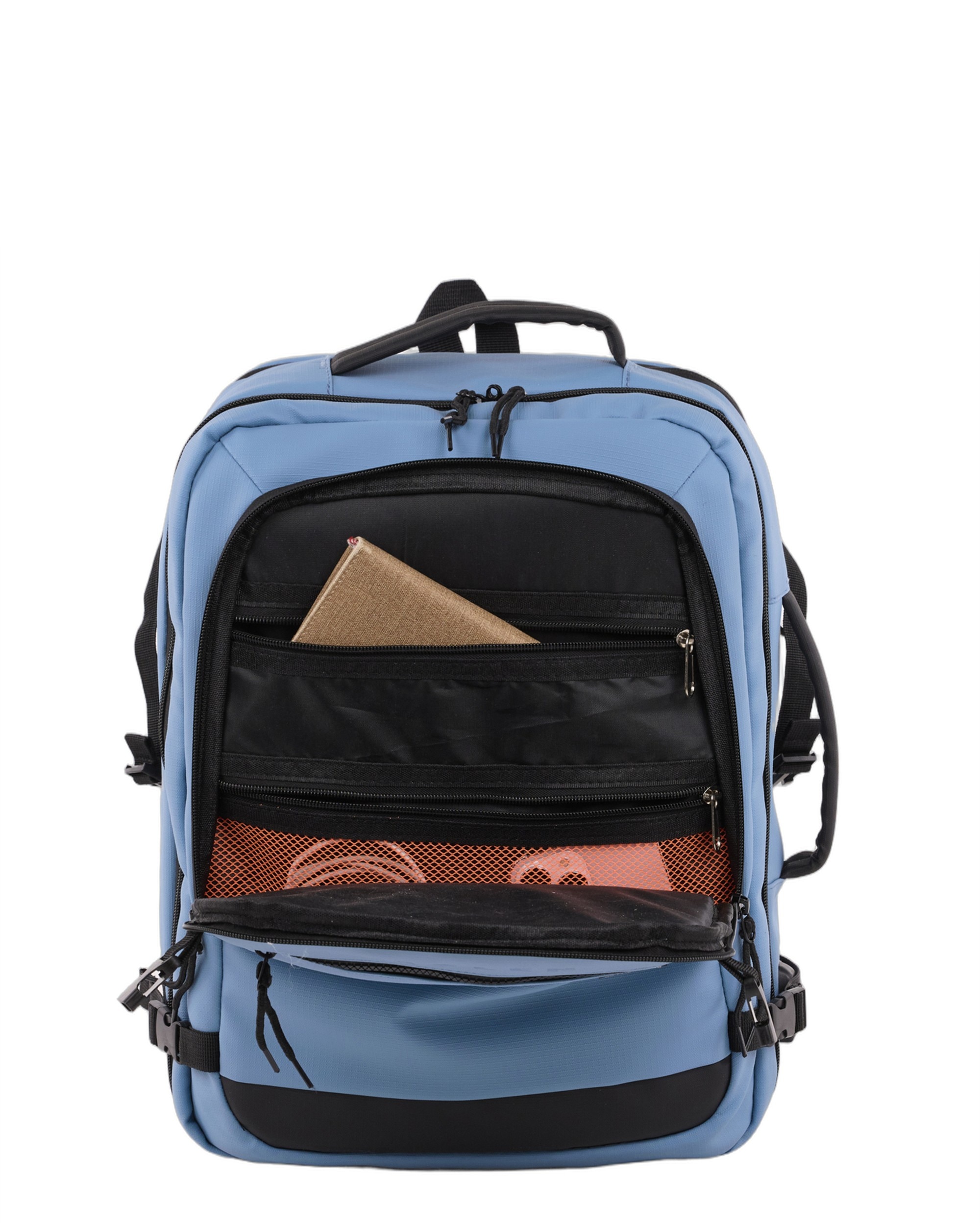 Mochila de viaje para cabina,extensible - Jaslen - Azul Azul-3