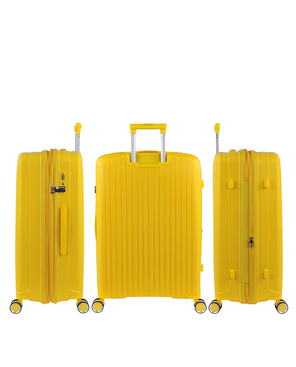 Imagen 2 de Maleta de cabina grenoble rígida con capacidad 36 l - Jaslen - Amarillo Amarillo