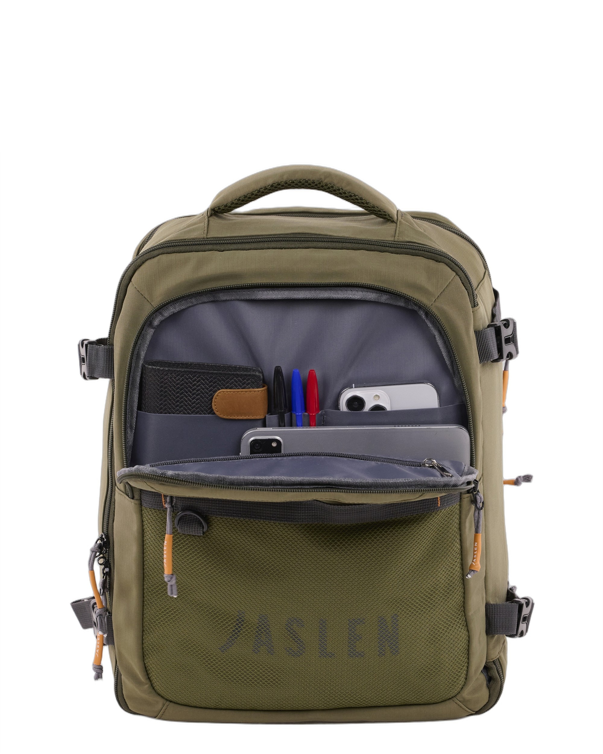 Mochila de viaje cabina sintra con capacidad de 24l. - Jaslen - Verde Verde-3