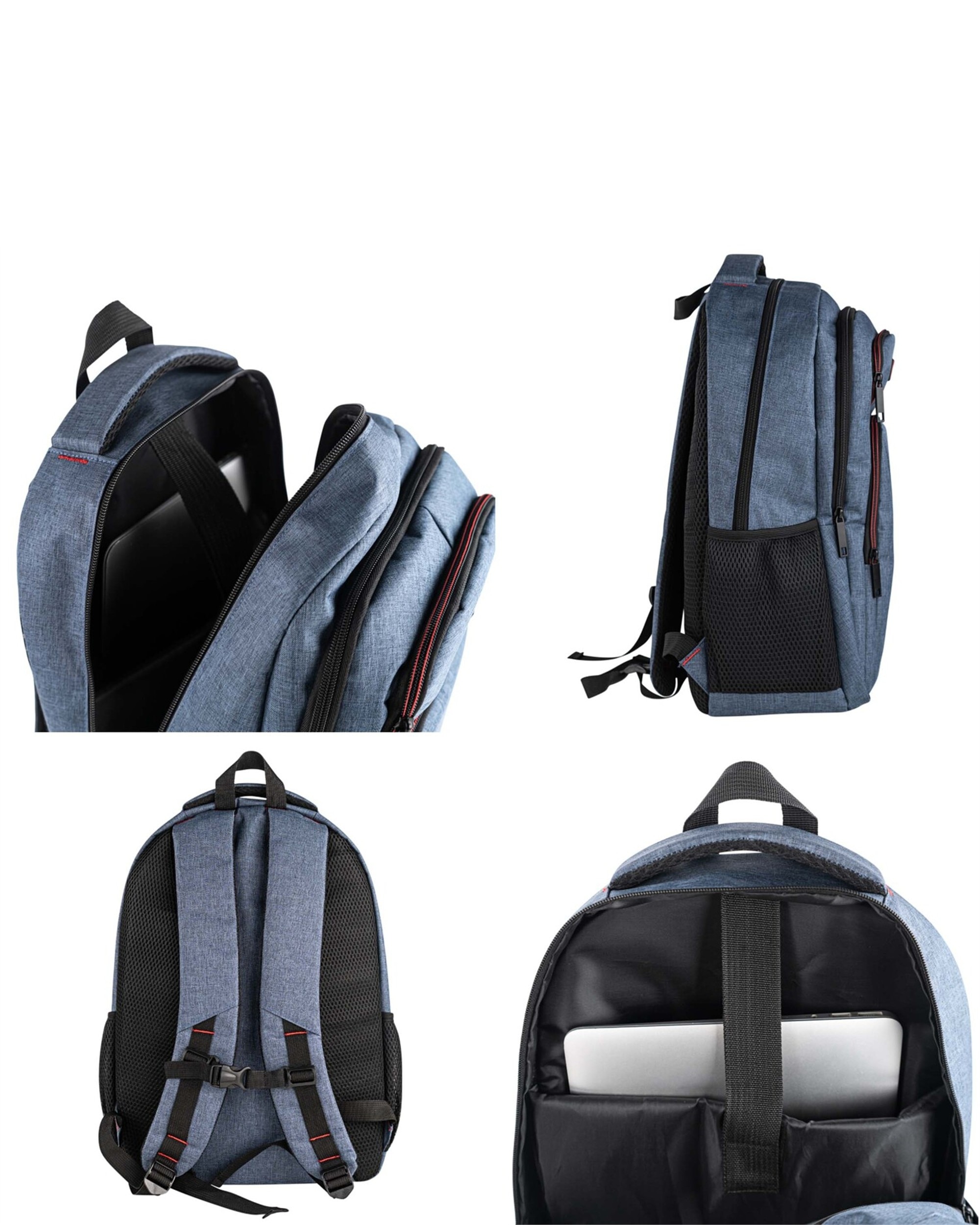 Juego de maleta y mochila de cabina turín capacidad 60l - Jaslen - Azul Azul-2