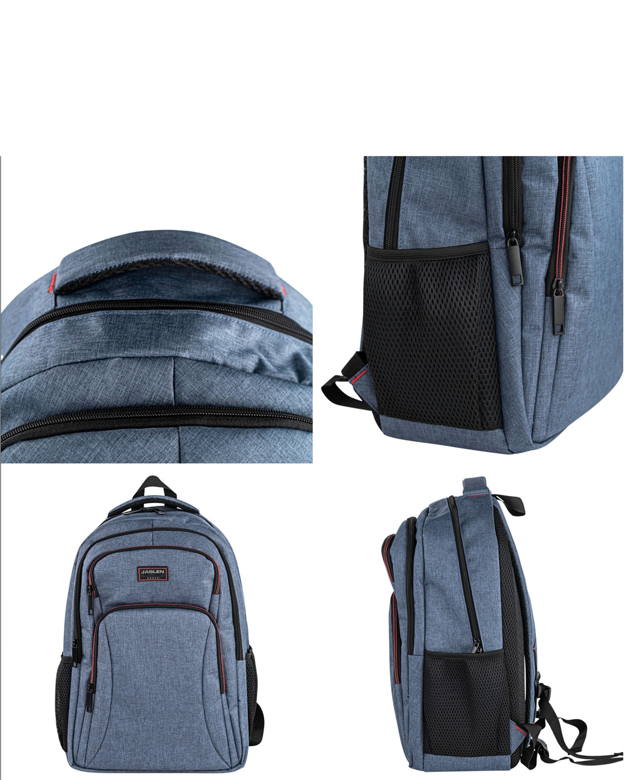 Juego de maleta y mochila de cabina turín capacidad 60l - Jaslen - Azul Azul-4