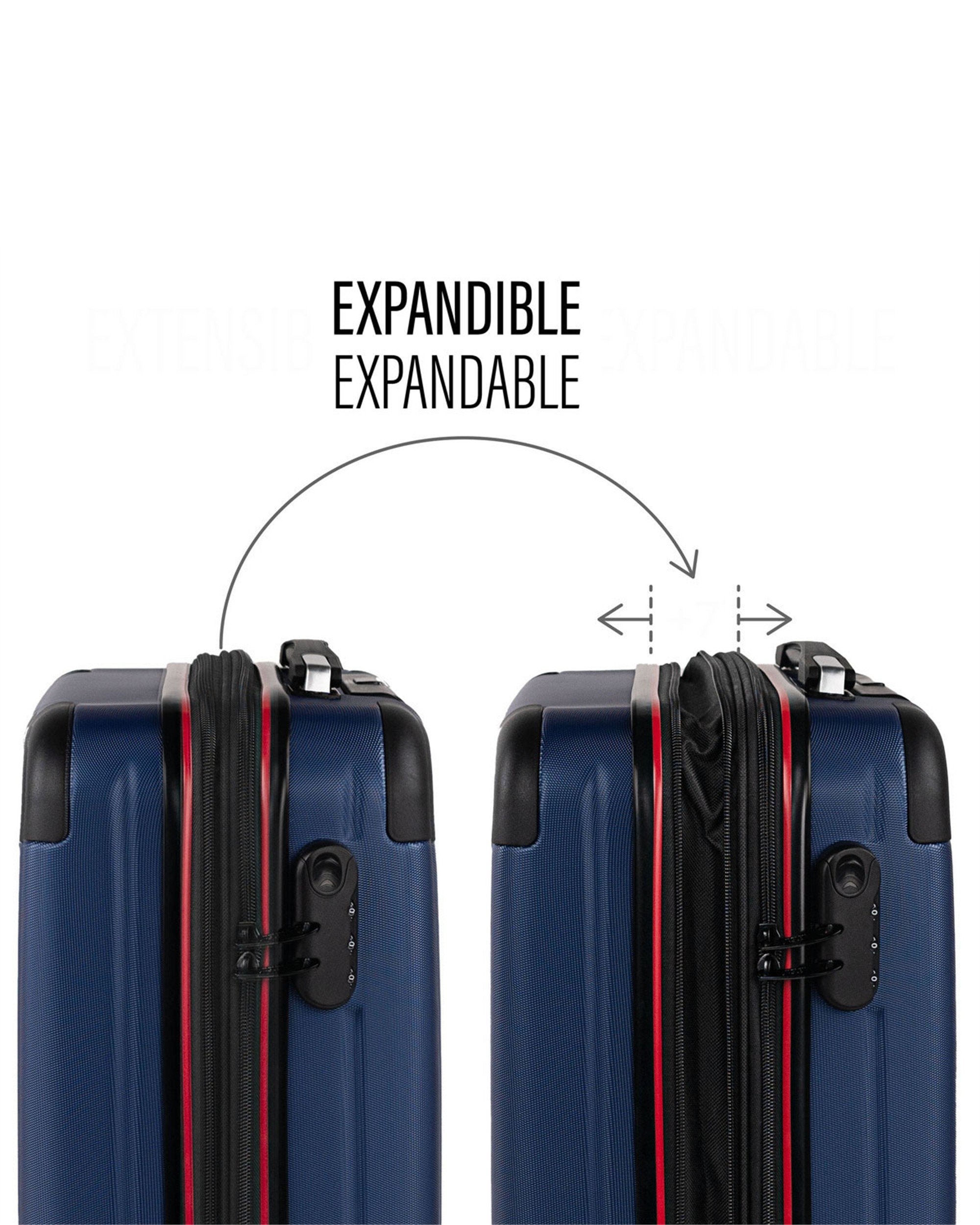 Juego de maleta y mochila de cabina turín capacidad 60l - Jaslen - Azul Azul-5