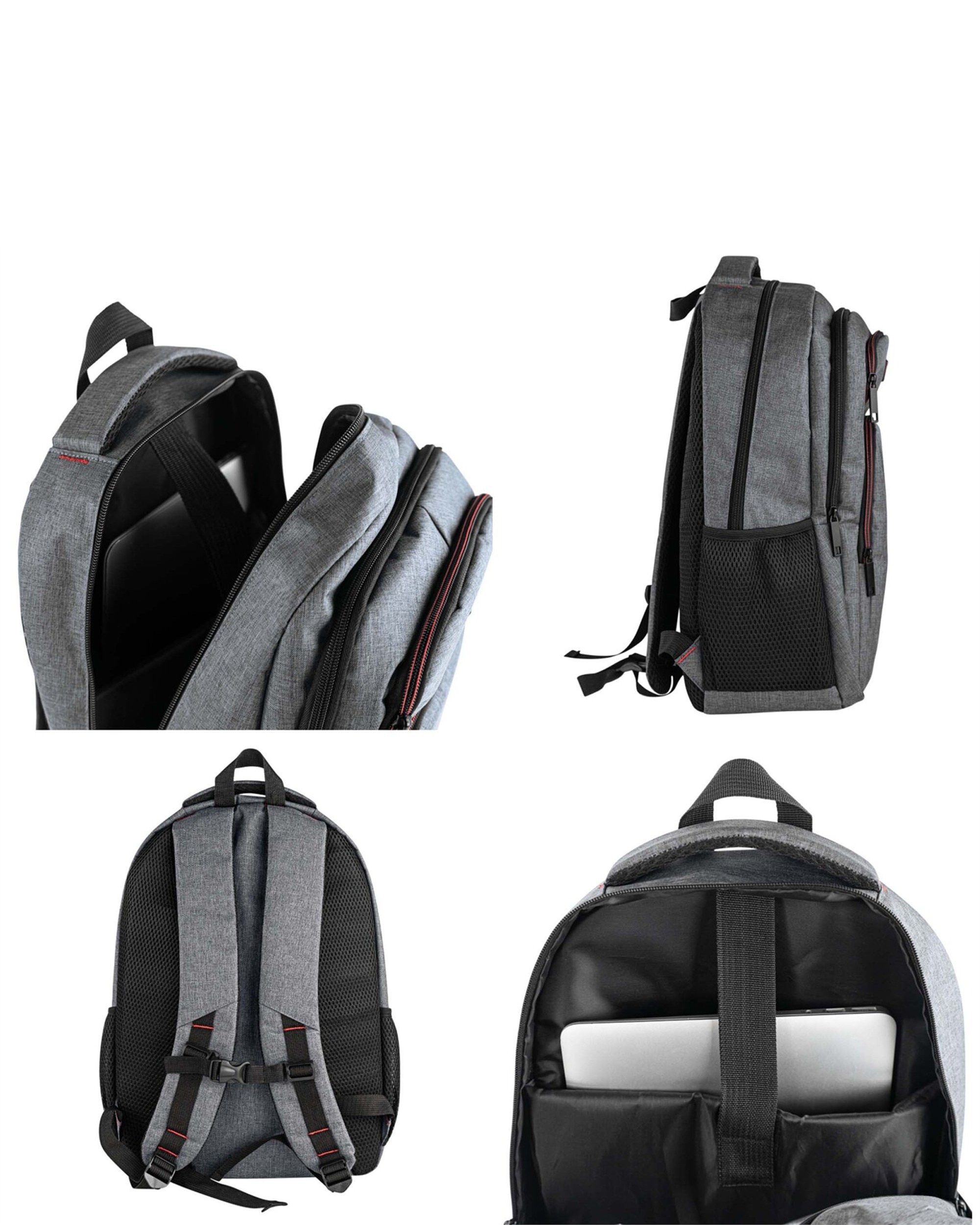 Juego de maleta y mochila de cabina turín capacidad 60l - Jaslen - Gris Gris-2