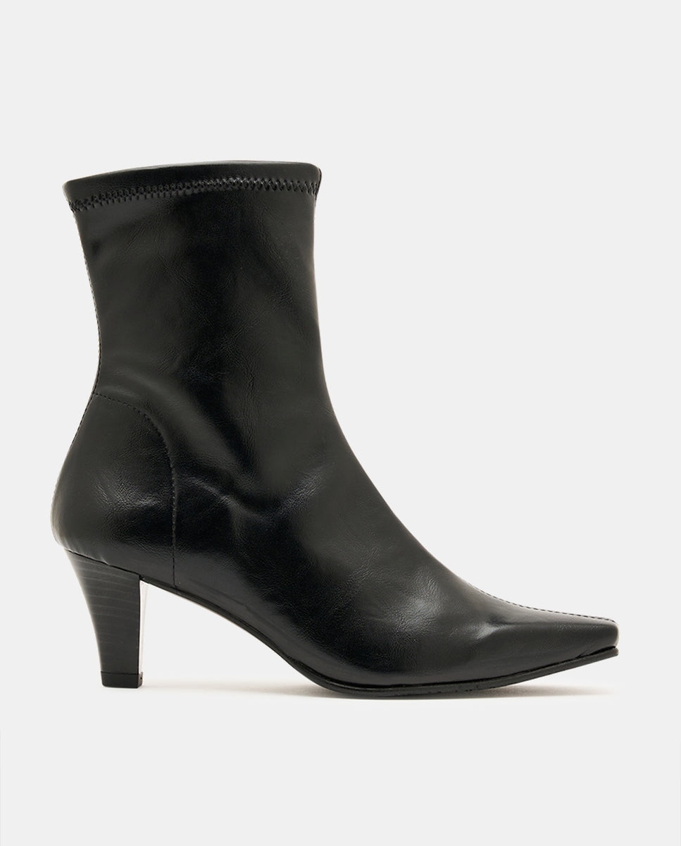 Botines luz de mujer en tejido elástico - Miss Elastic - Negro Negro-1