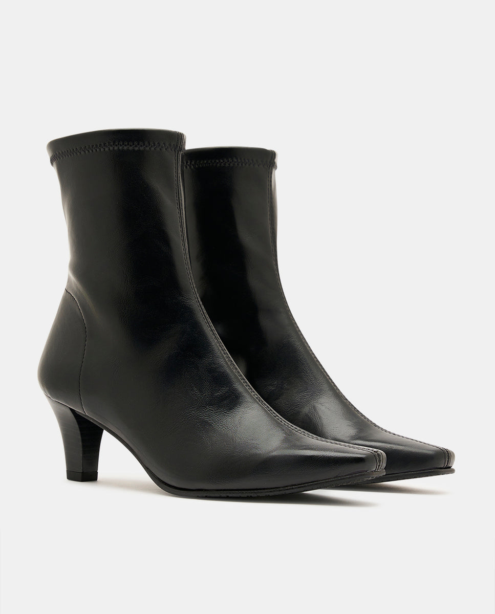 Botines luz de mujer en tejido elástico - Miss Elastic - Negro Negro-2