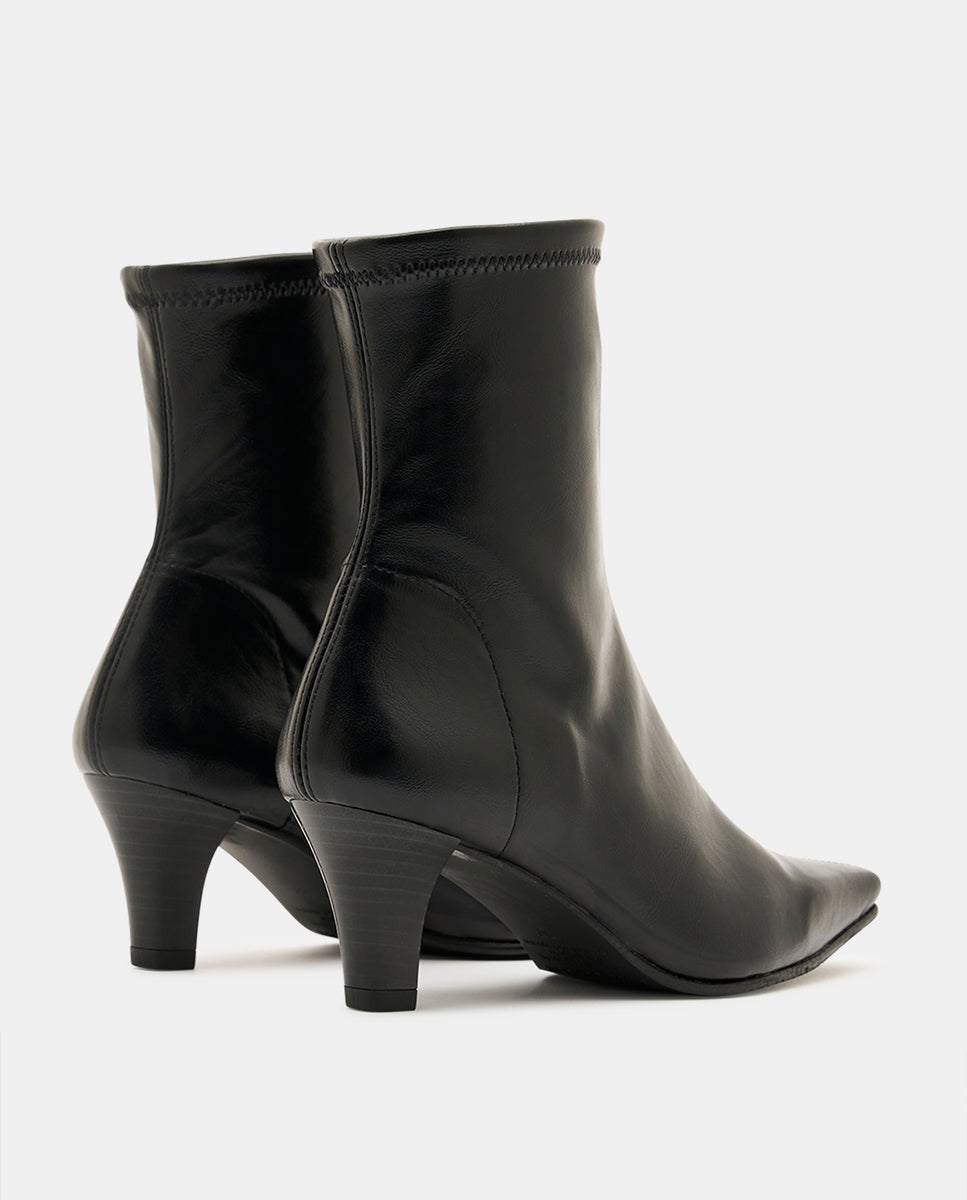 Botines luz de mujer en tejido elástico - Miss Elastic - Negro Negro-4