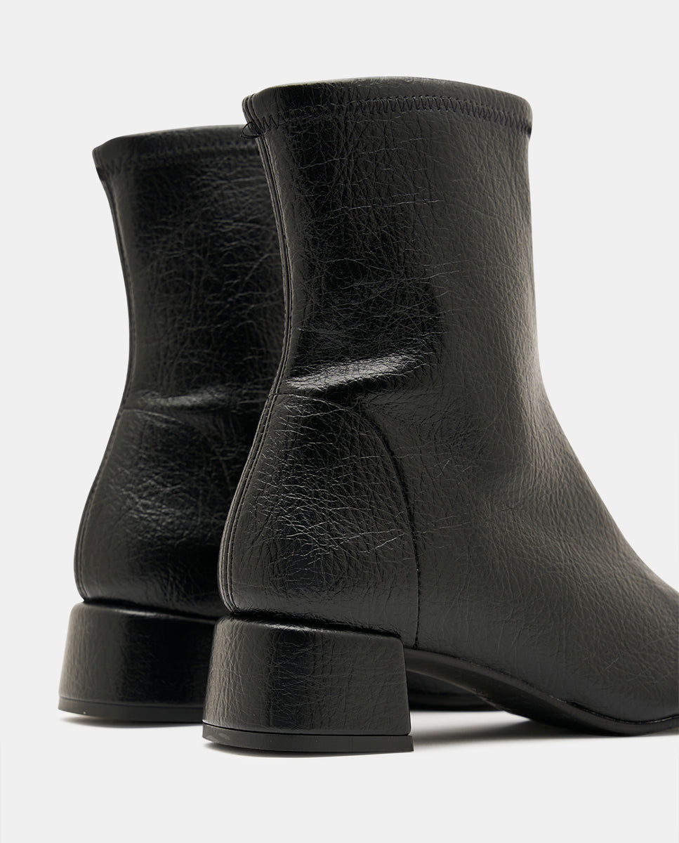 Botines brigite chanel de mujer en tejido elástico - Miss Elastic - Negro Negro-5
