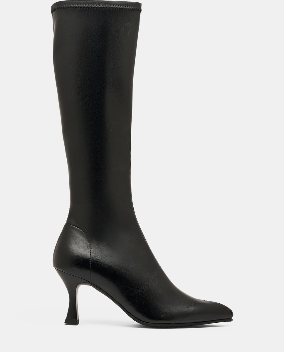 Imagen 1 de Botas zeta de mujer en tejido elástico negro Negro