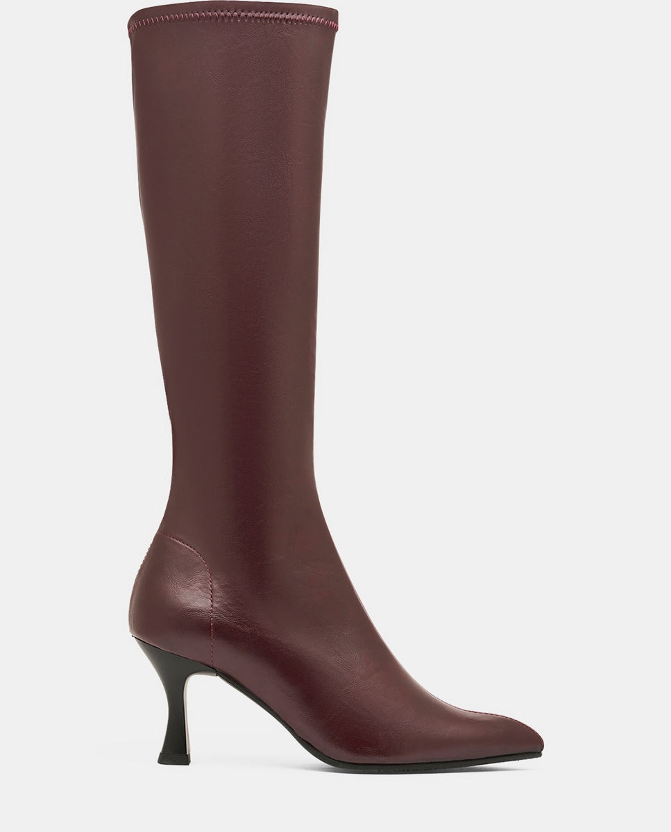 Imagen 4 de Botas zeta de mujer en tejido elástico negro - Miss Elastic - Burdeos Burdeos