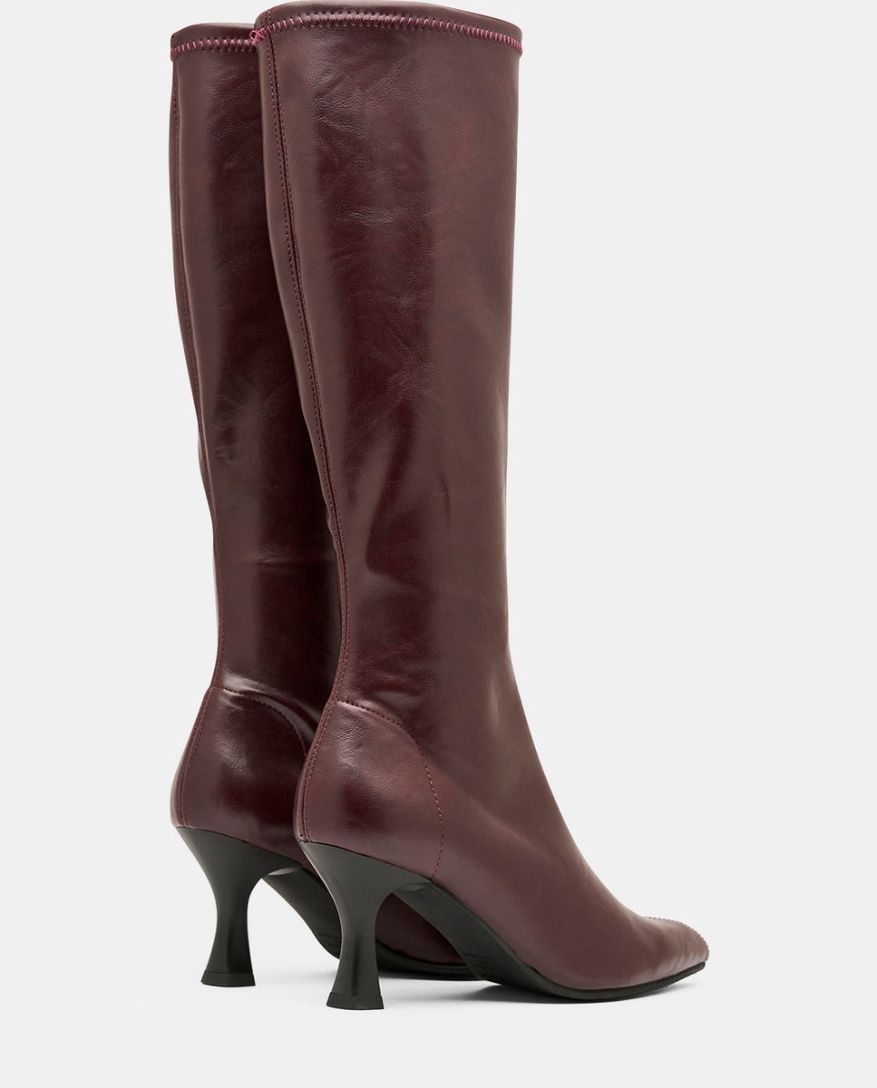 Imagen 3 de Botas zeta de mujer en tejido elástico negro - Miss Elastic - Burdeos Burdeos
