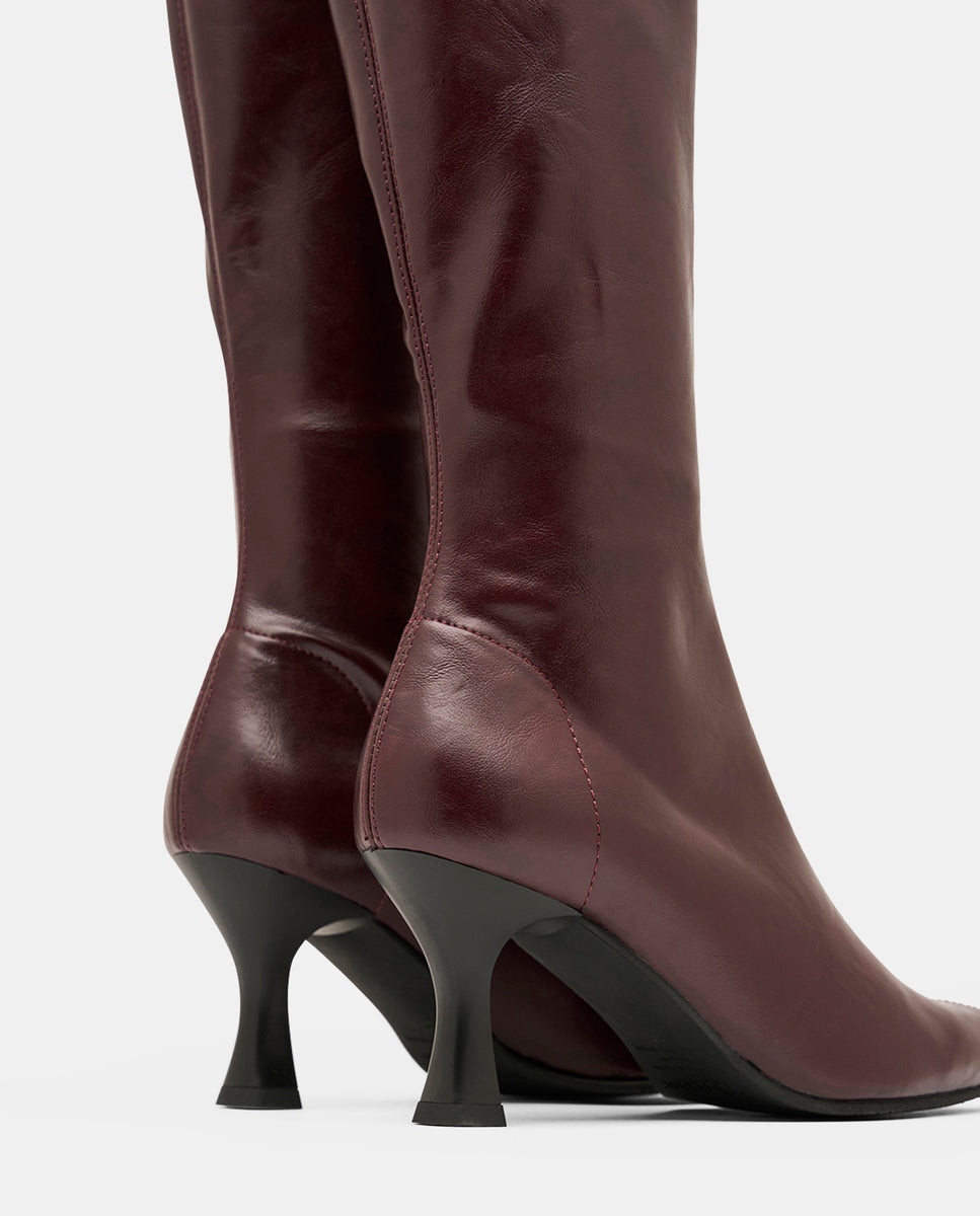 Imagen 5 de Botas zeta de mujer en tejido elástico negro - Miss Elastic - Burdeos Burdeos