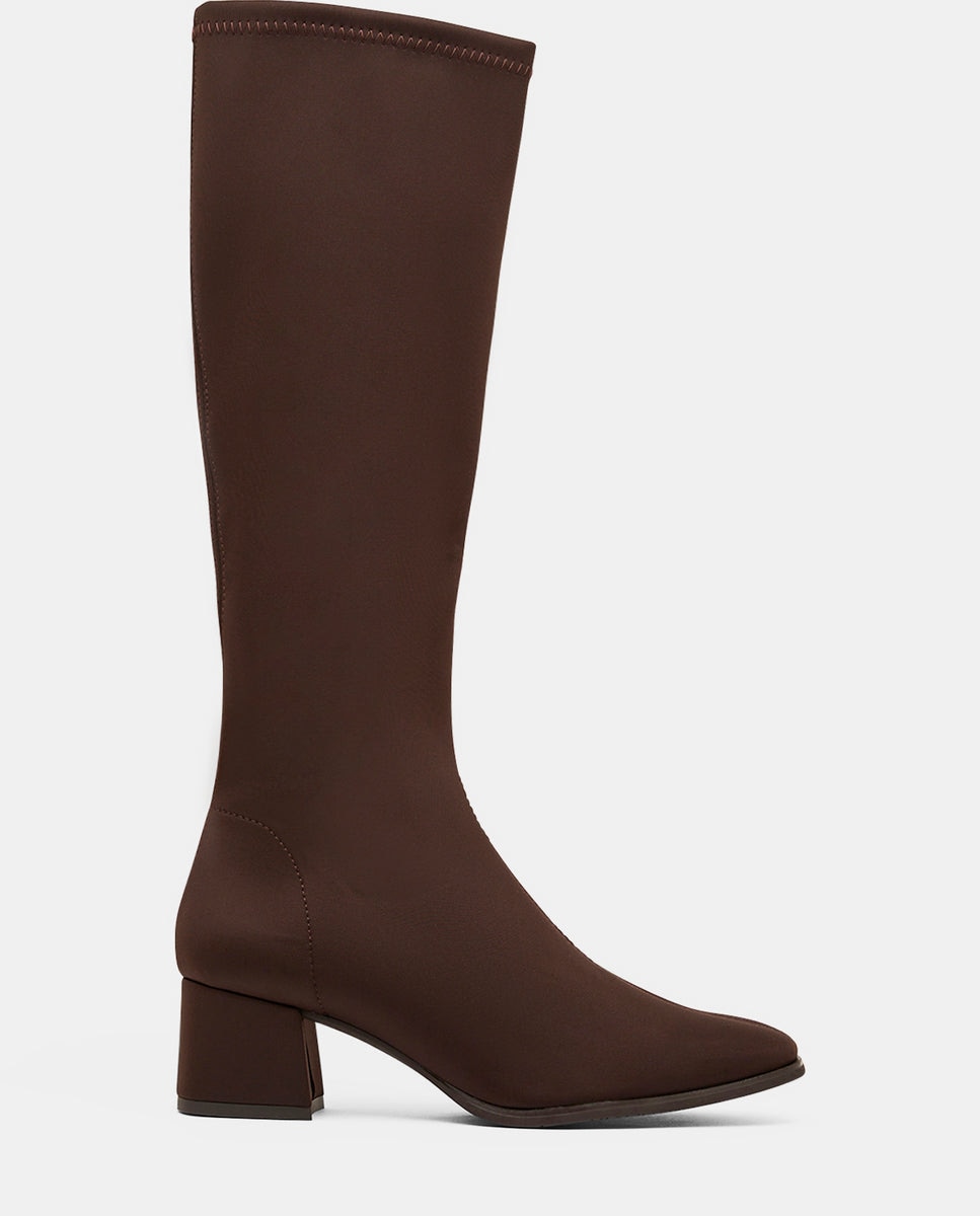 Imagen 4 de Botas fax studio de mujer en tejido elástico negro - Miss Elastic - Marrón Marrón
