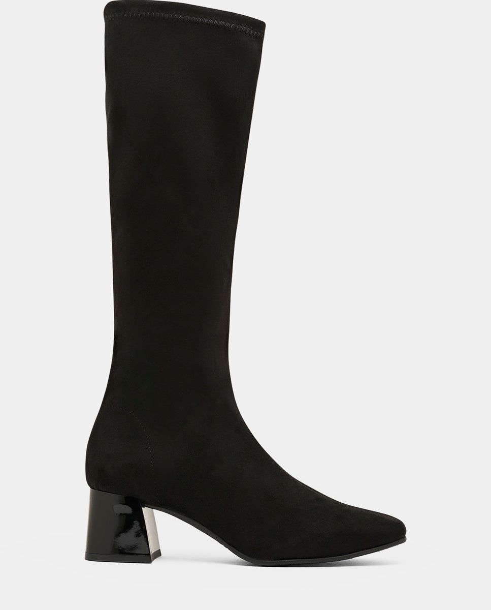 Botas fax bota de mujer en efecto ante testa - Miss Elastic - Negro Negro-5