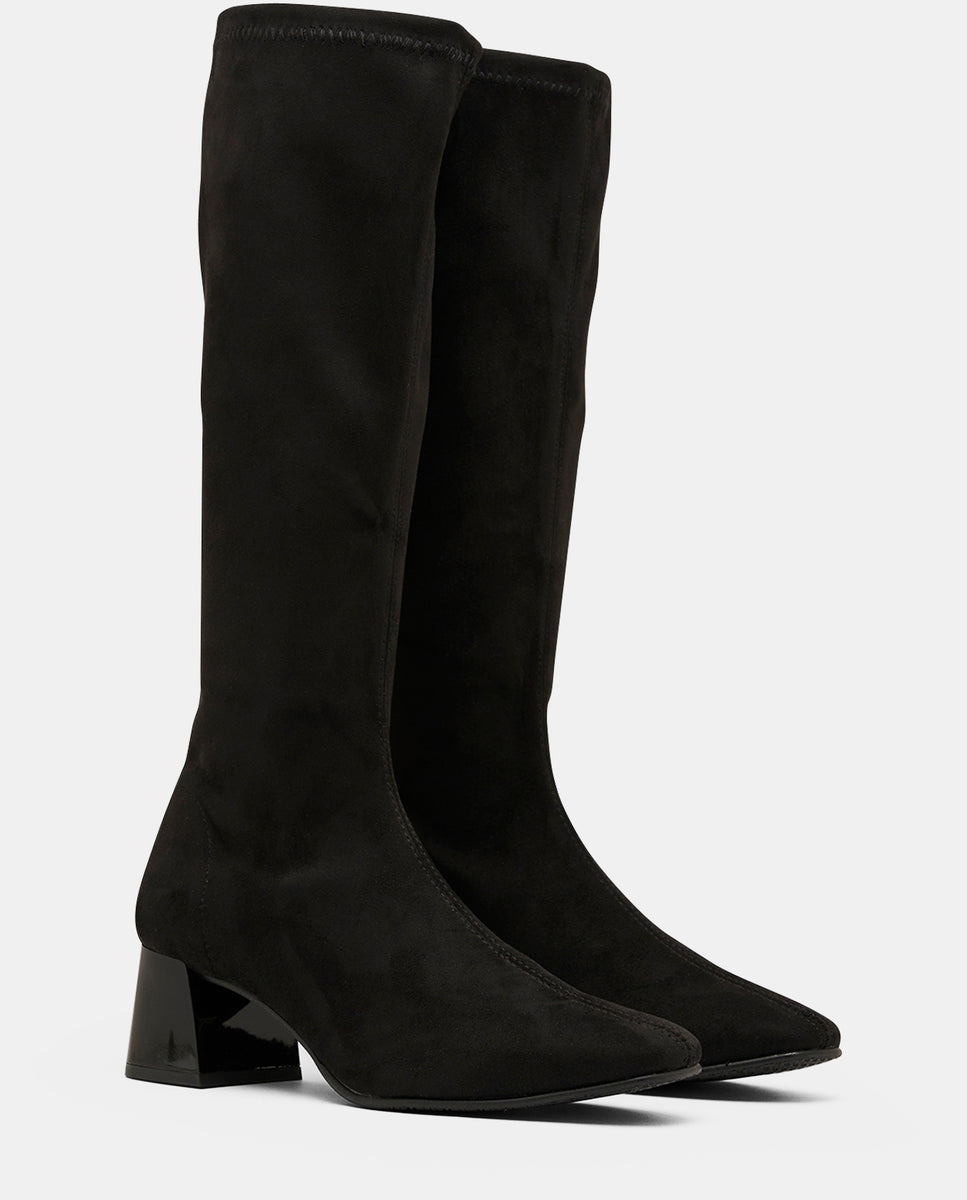 Botas fax bota de mujer en efecto ante testa - Miss Elastic - Negro Negro-2