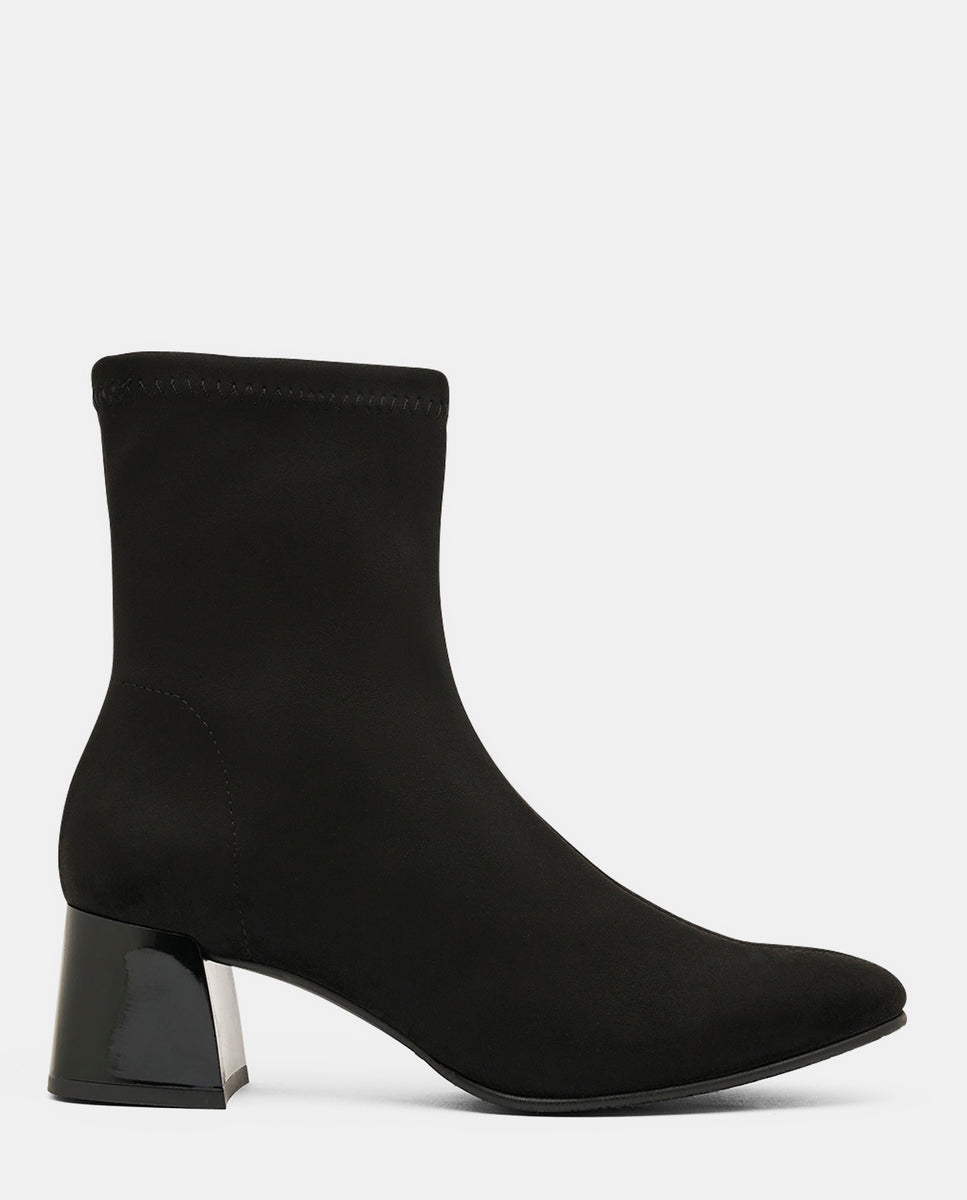 Botines fax botin de mujer en efecto ante marino - Miss Elastic - Negro Negro-1