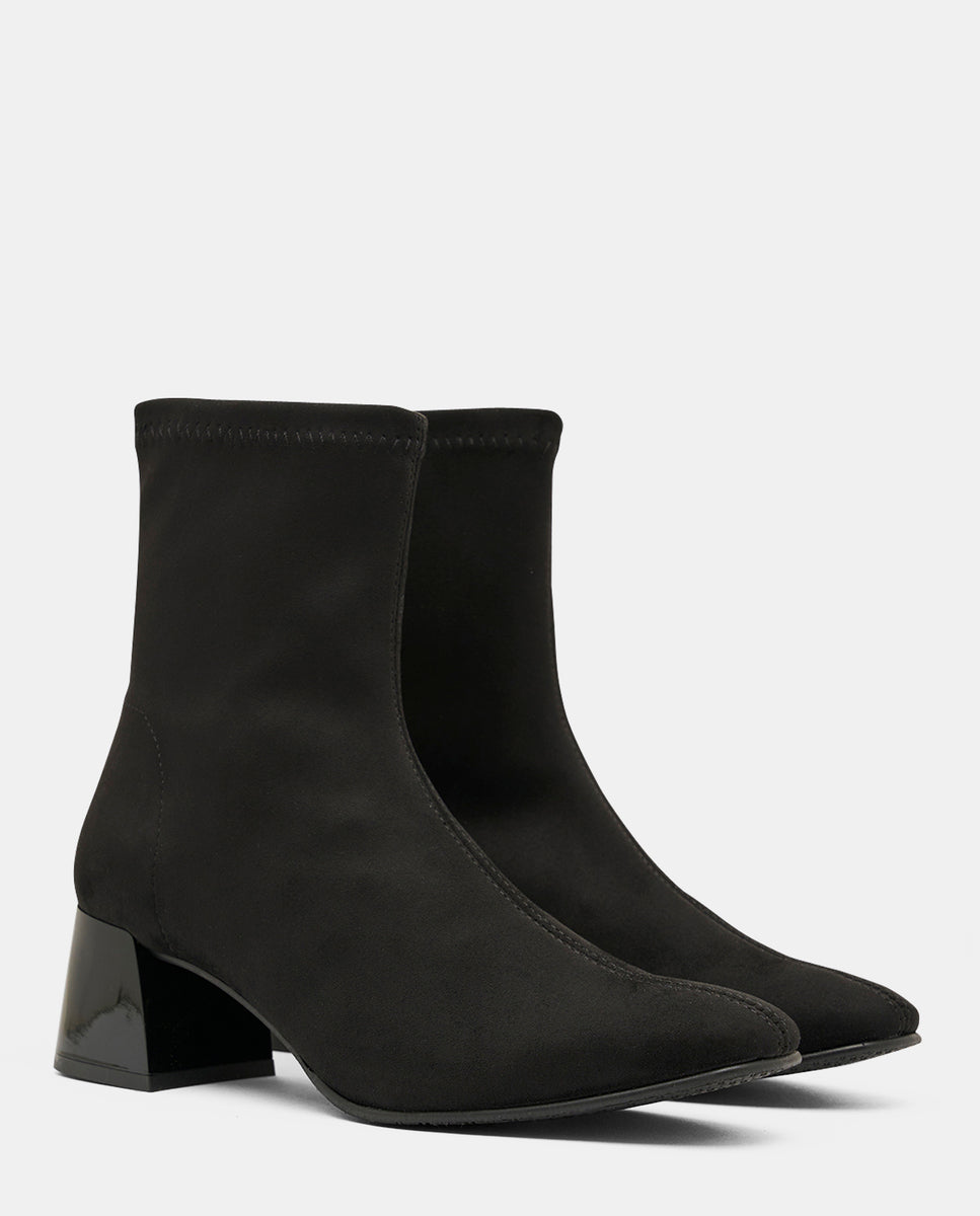 Botines fax botin de mujer en efecto ante marino - Miss Elastic - Negro Negro-2
