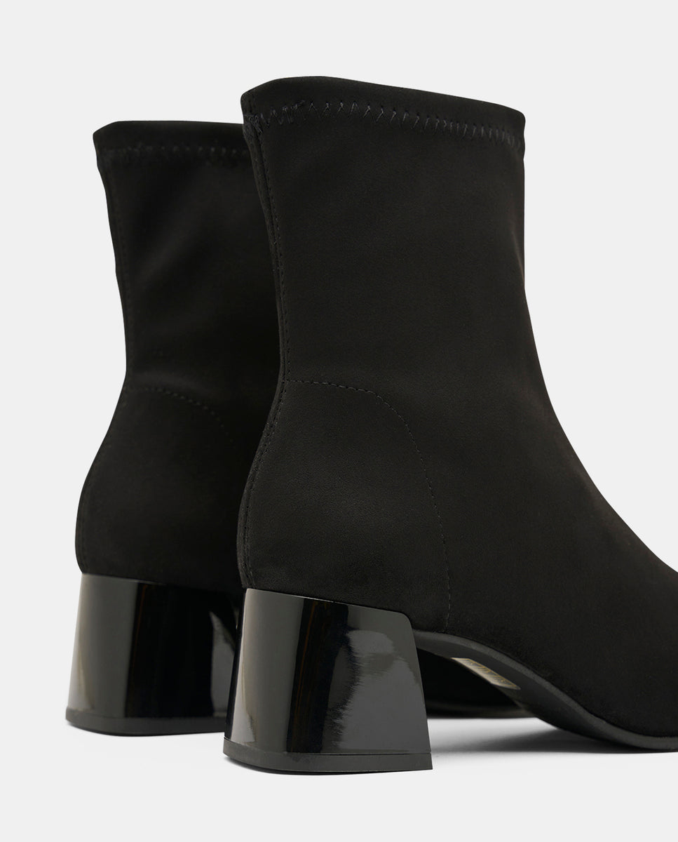 Botines fax botin de mujer en efecto ante marino - Miss Elastic - Negro Negro-5