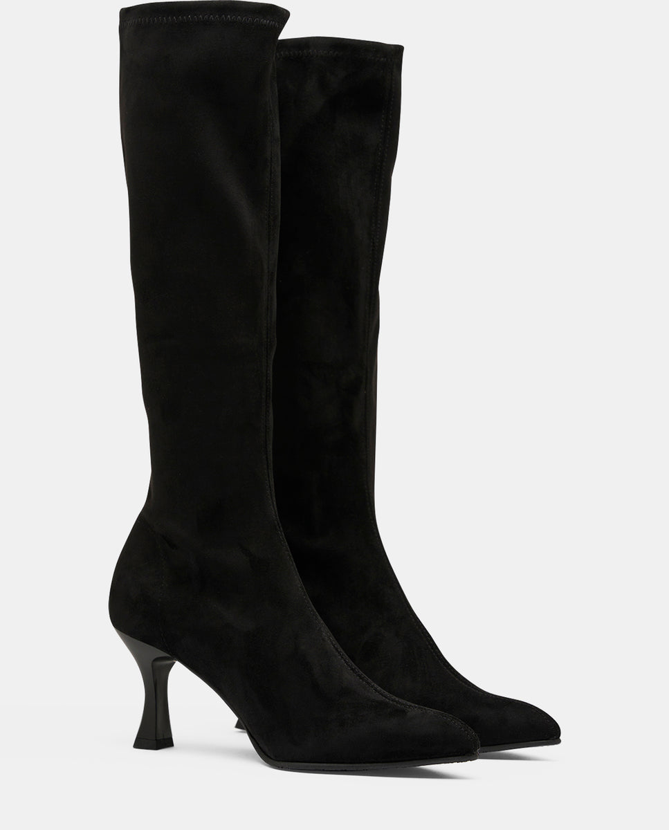 Imagen 2 de Botas zeta de mujer en efecto ante - Miss Elastic - Negro Negro