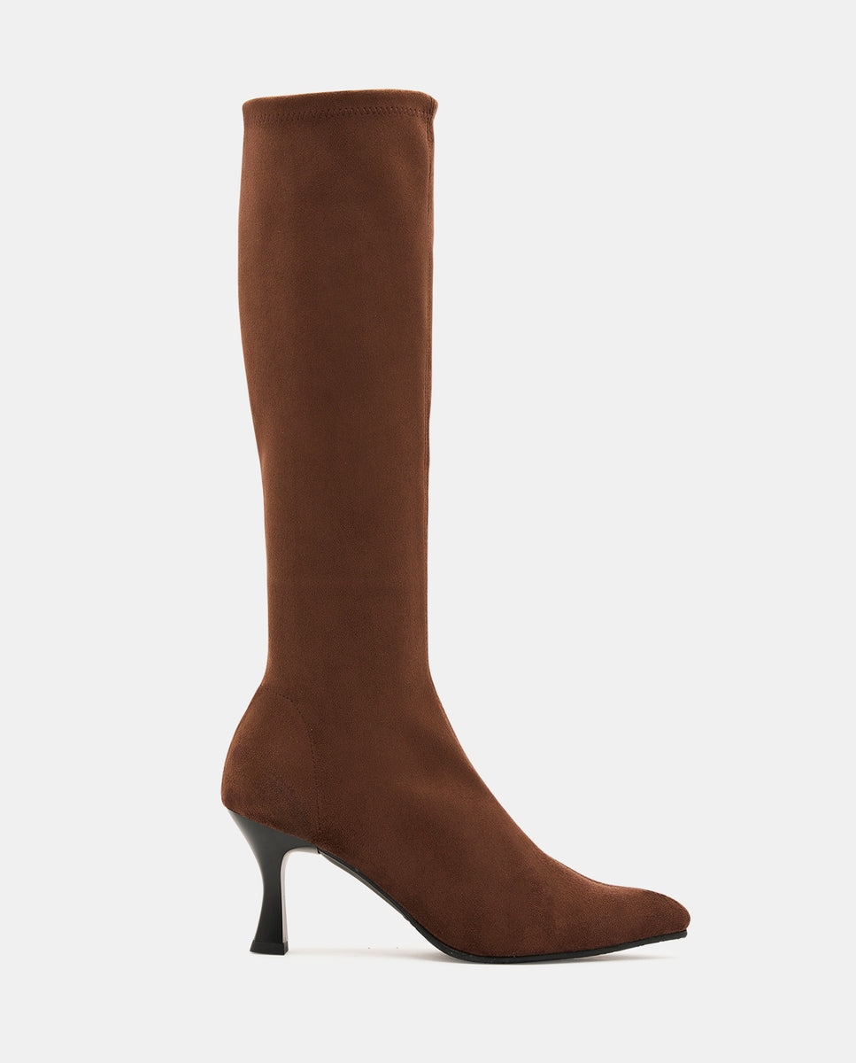 Imagen 1 de Botas zeta de mujer en efecto ante negro - Miss Elastic - Marrón Marrón