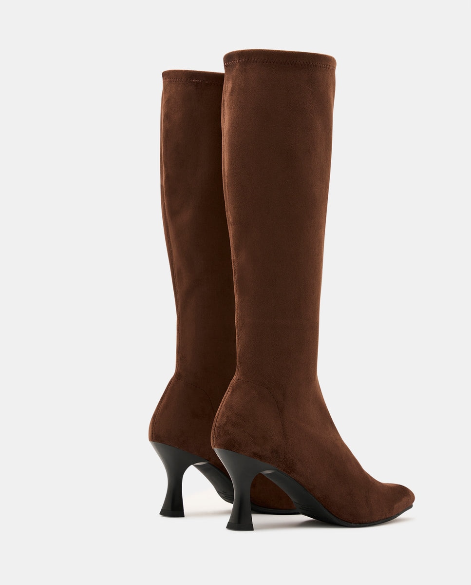 Imagen 4 de Botas zeta de mujer en efecto ante negro - Miss Elastic - Marrón Marrón