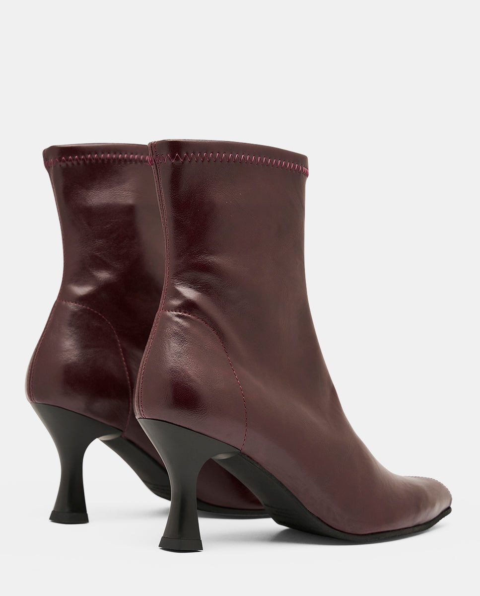 Botines zeta de mujer en tejido elástico negro - Miss Elastic - Burdeos Burdeos-4