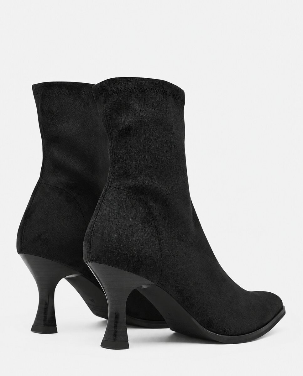 Imagen 4 de Botines zeta de mujer en efecto ante marrón - Miss Elastic - Negro Negro