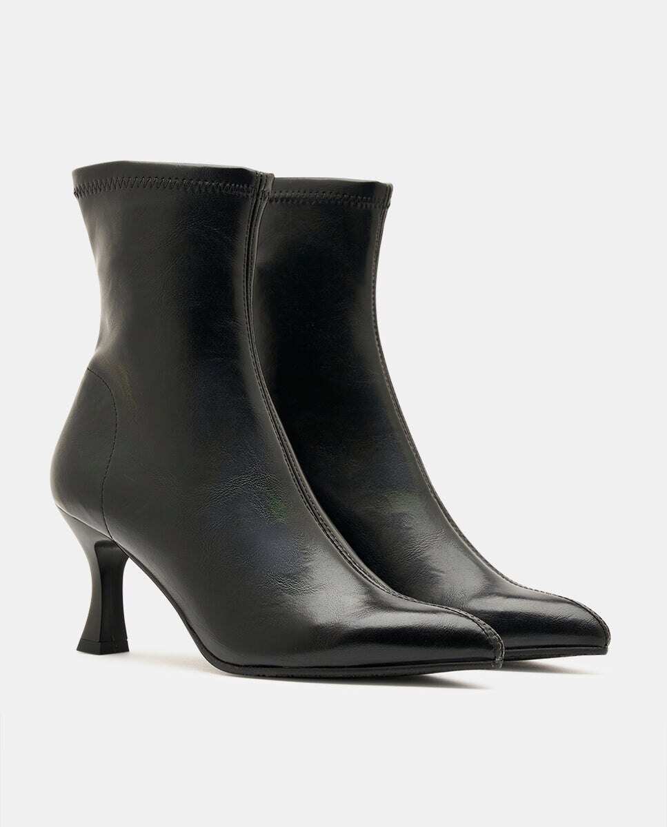 Botines zeta de mujer en tejido elástico - Miss Elastic - Negro Negro-2