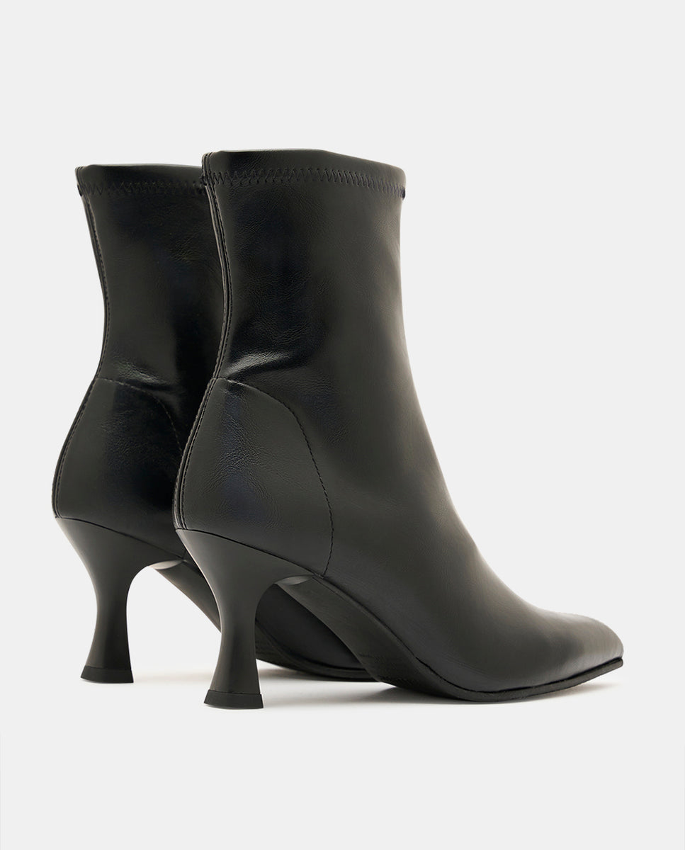 Botines zeta de mujer en tejido elástico - Miss Elastic - Negro Negro-4