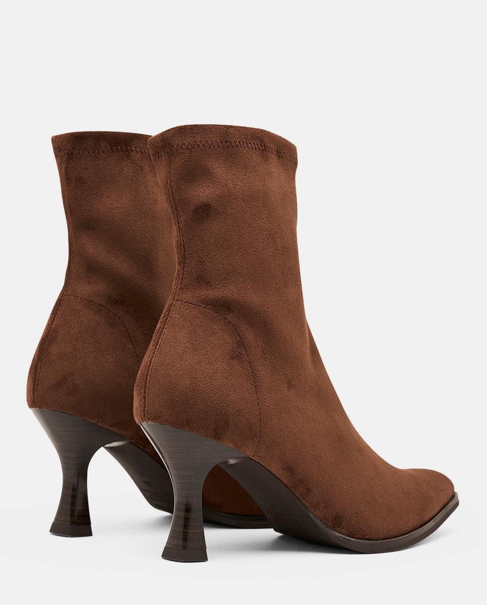 Imagen 4 de Botines zeta de mujer en efecto ante - Miss Elastic - Marrón Marrón