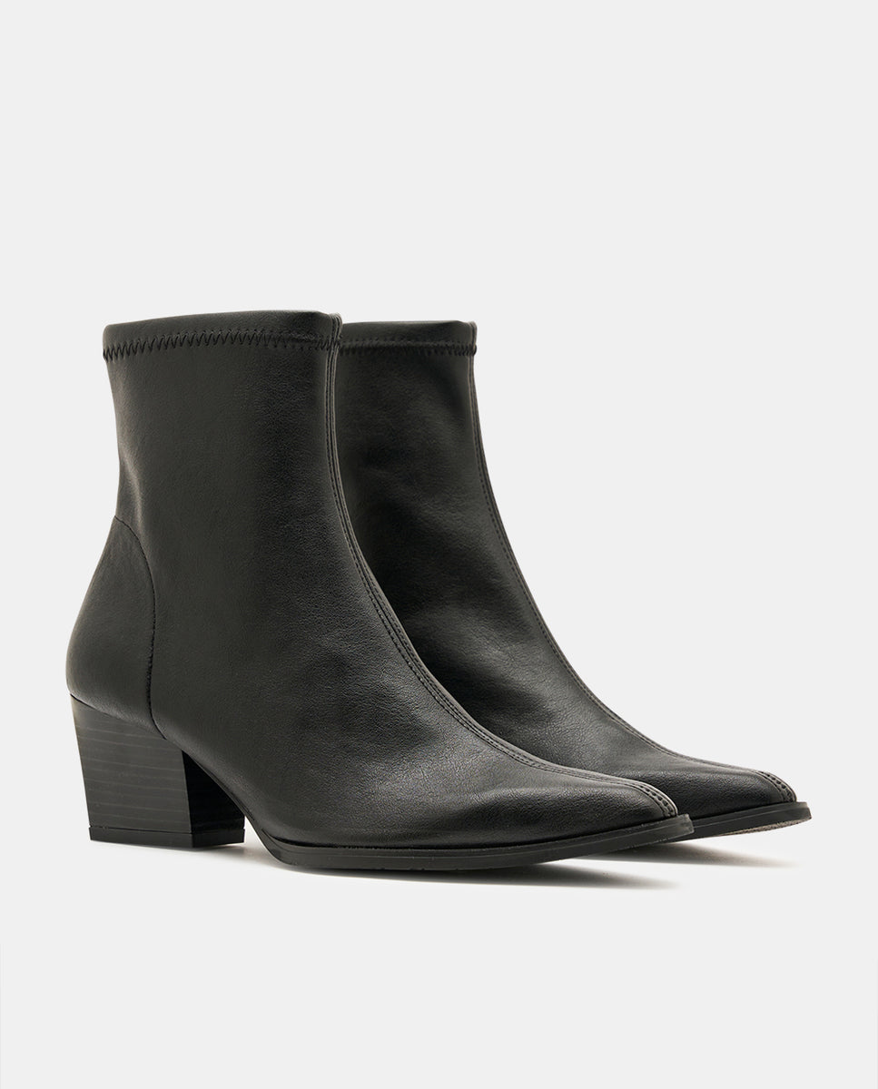 Botines texaco de mujer en tejido técnico elástico testa - Miss Elastic - Negro Negro-2