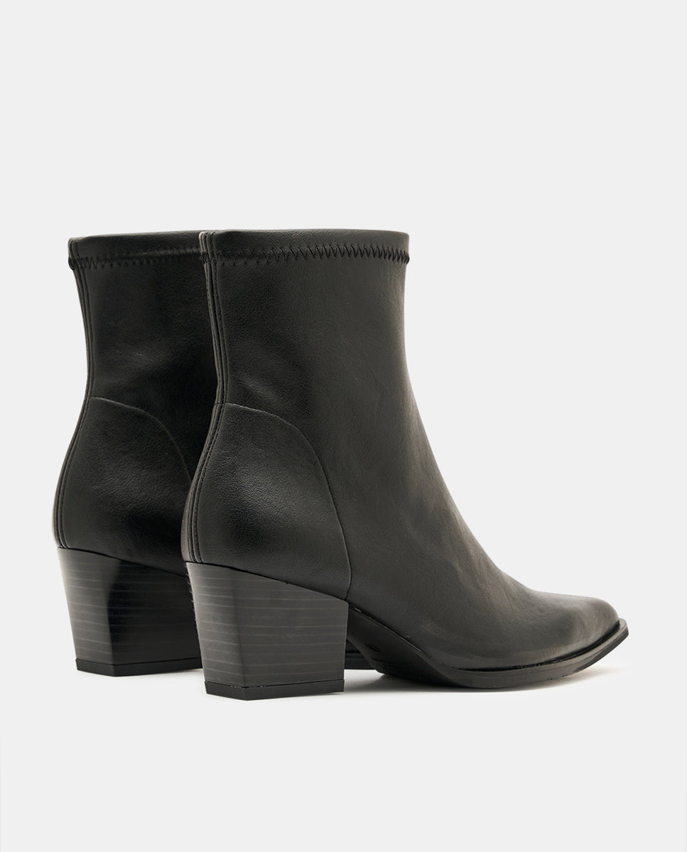 Botines texaco de mujer en tejido técnico elástico testa - Miss Elastic - Negro Negro-4