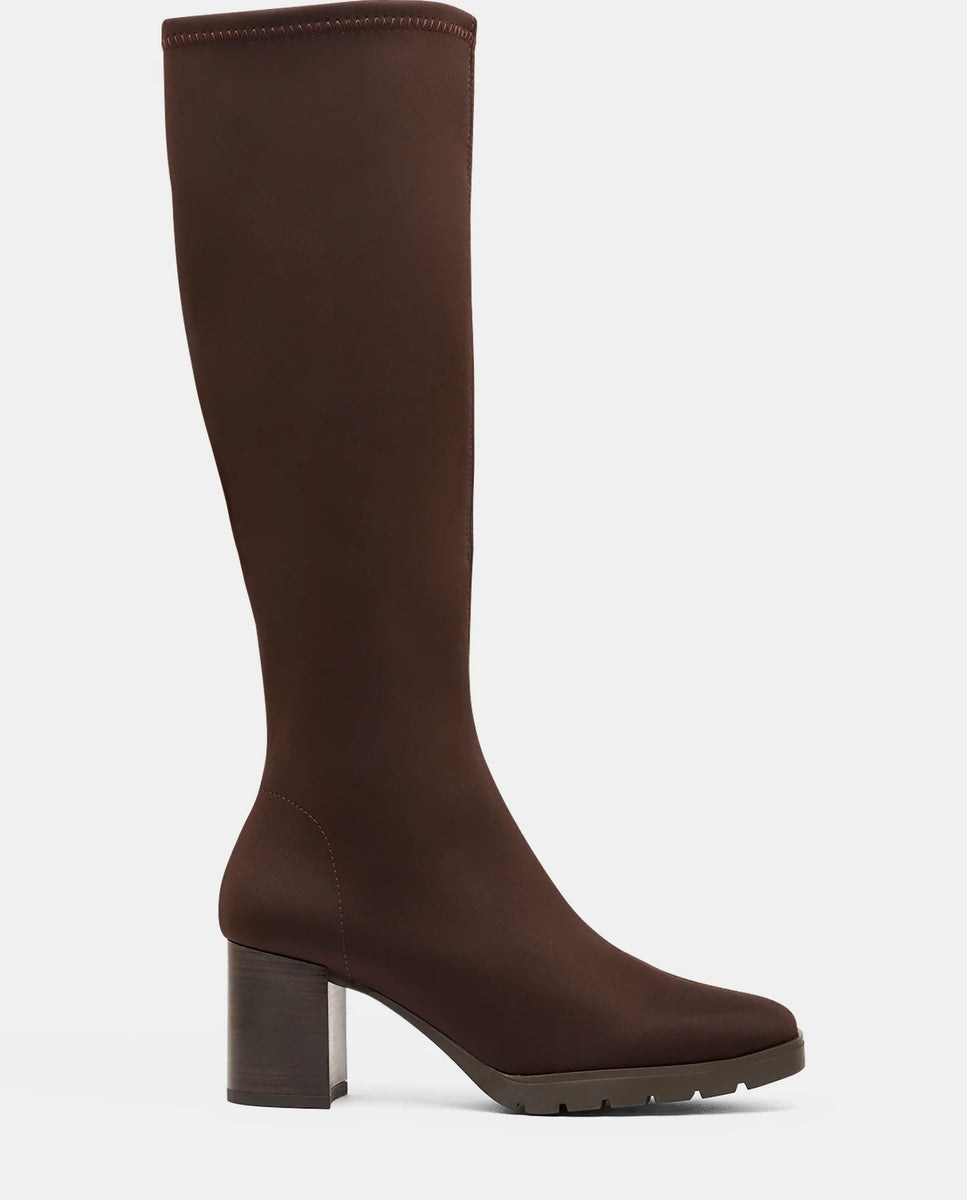 Imagen 1 de Botas menphis de mujer en lycra elástica testa Marrón chocolate