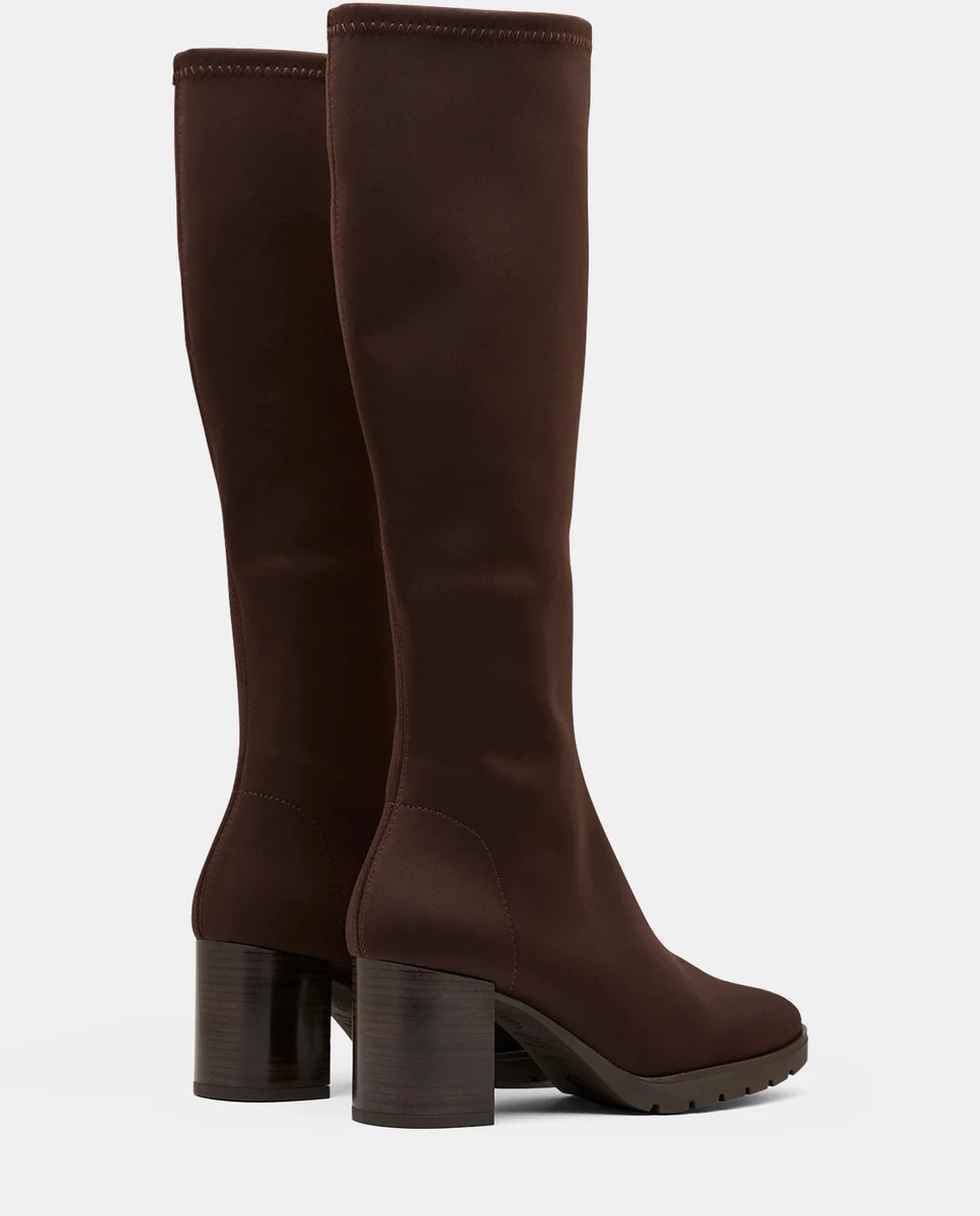 Imagen 4 de Botas menphis de mujer en lycra elástica testa - Miss Elastic - Marrón chocolate Marrón chocolate