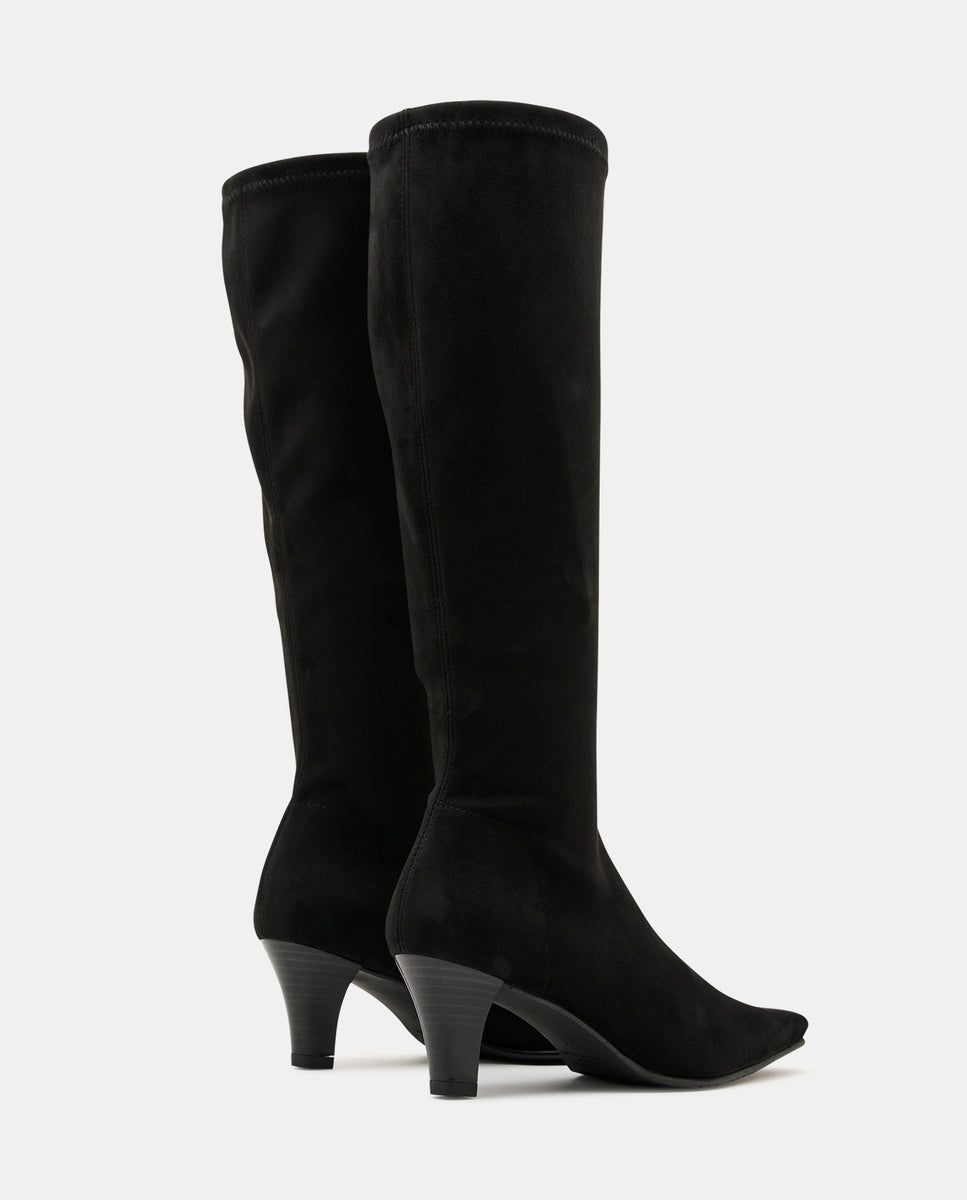 Botas luz de mujer en efecto ante - Miss Elastic - Negro Negro-3