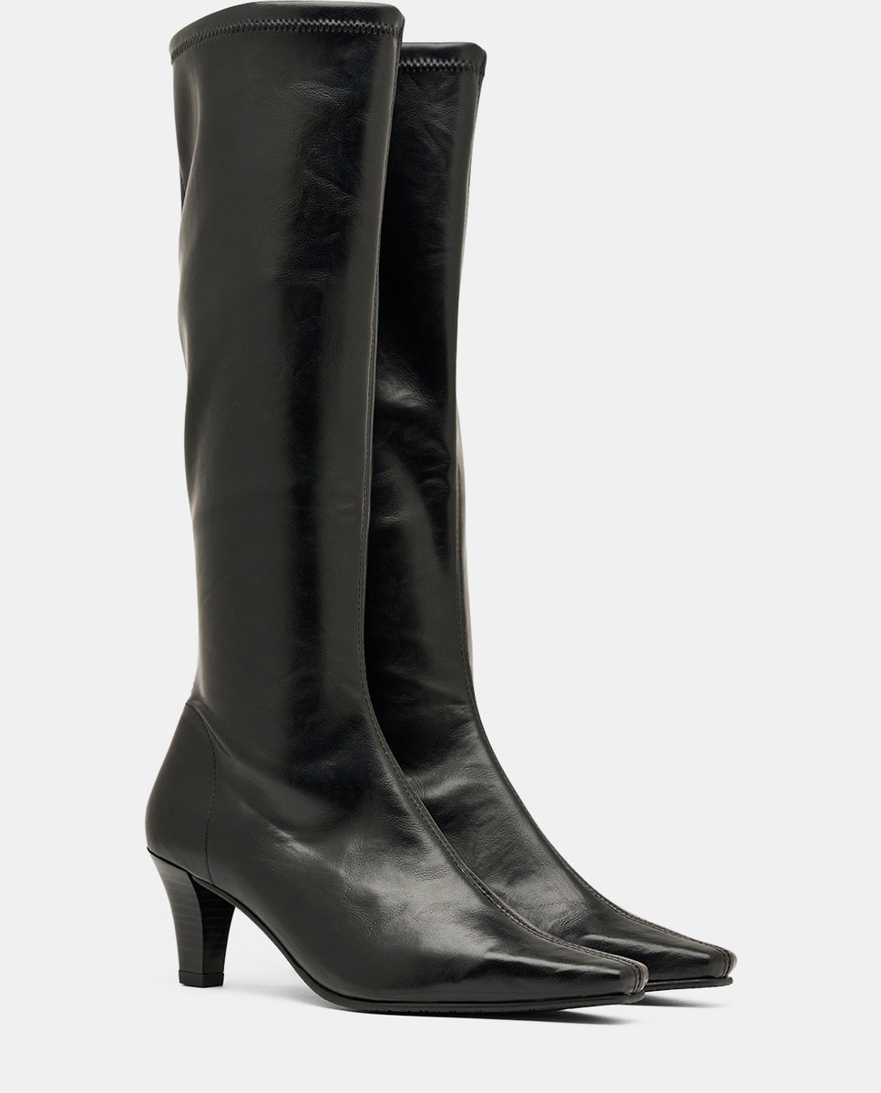 Botas luz de mujer en tejido elástico - Miss Elastic - Negro Negro-2