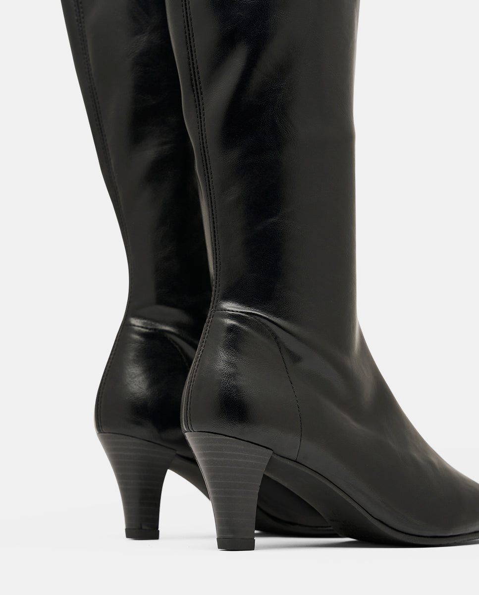 Botas luz de mujer en tejido elástico - Miss Elastic - Negro Negro-5