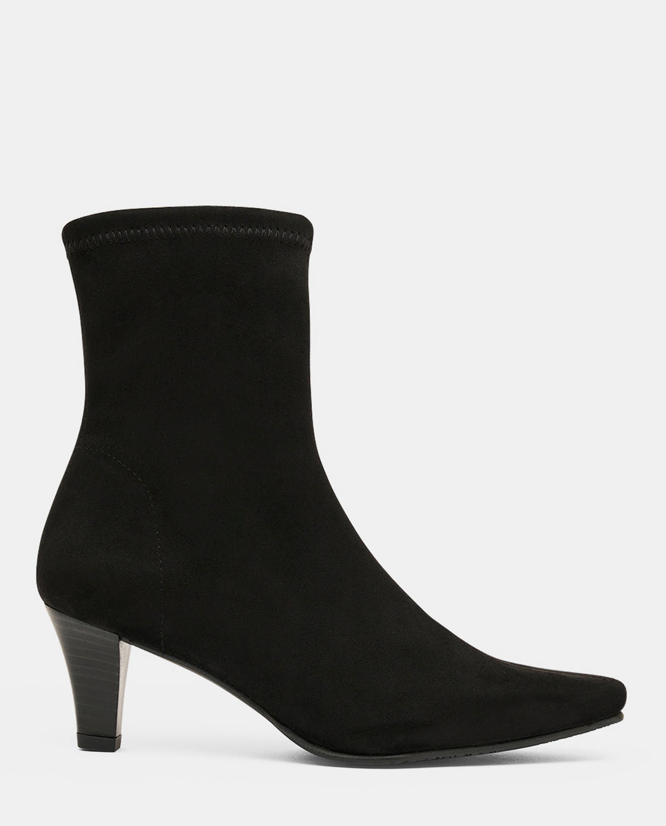 Botines luz de mujer en efecto ante - Miss Elastic - Negro Negro-3