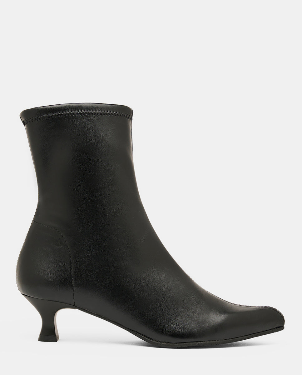Botines zetina de mujer en tejido elástico - Miss Elastic - Negro Negro-1