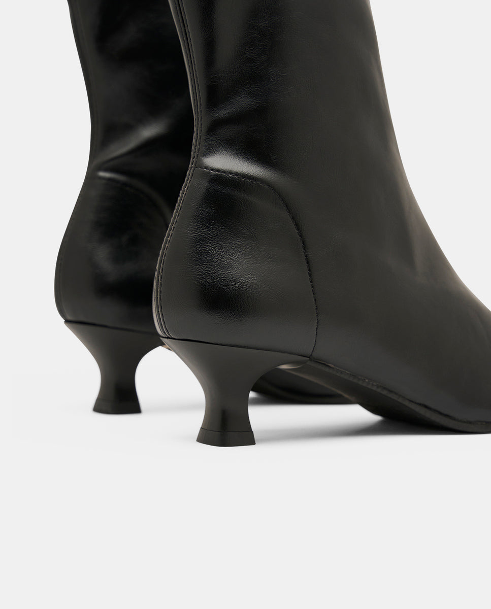Botines zetina de mujer en tejido elástico - Miss Elastic - Negro Negro-5