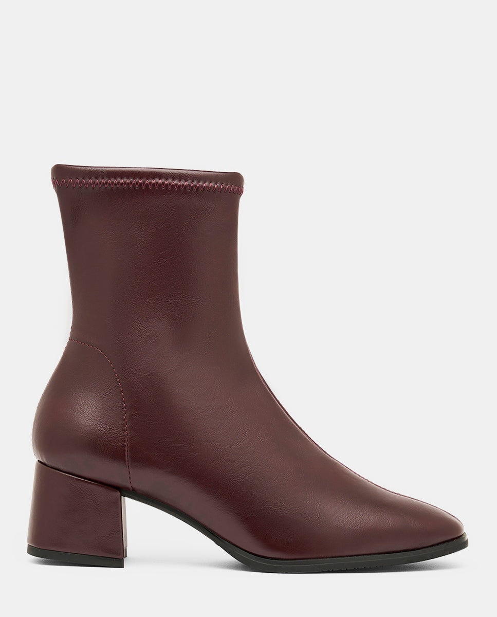 Imagen 0 de Botines fax studio de mujer en tejido elástico camel Marrón