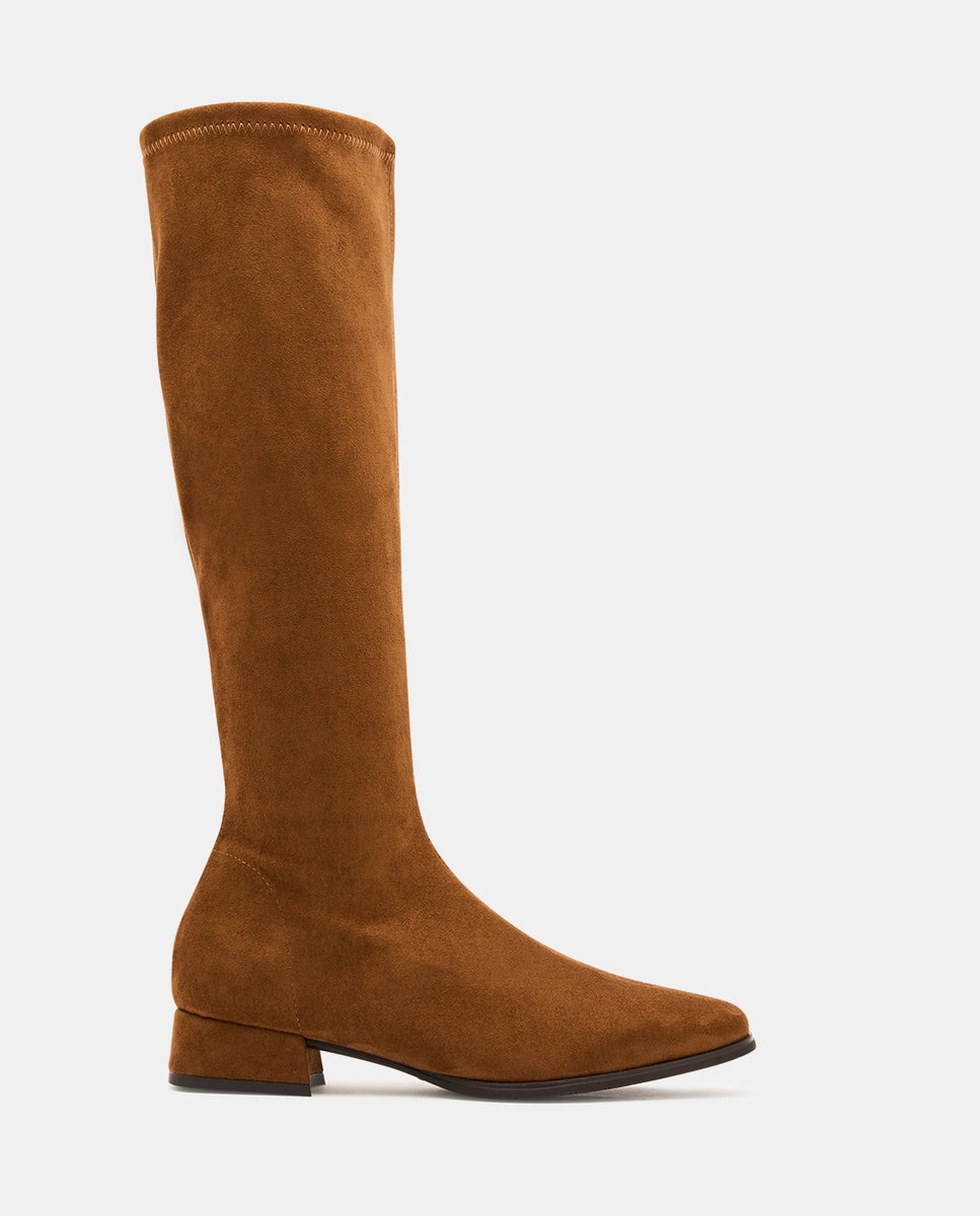 Imagen 4 de Botas faxe studio de mujer en efecto ante - Miss Elastic - Canela Canela