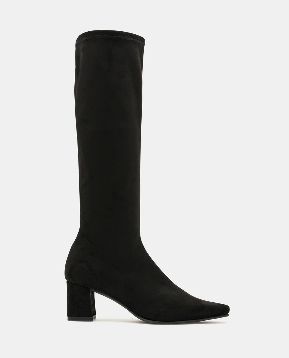 Imagen 4 de Botas luzes de mujer en efecto ante marrón - Miss Elastic - Negro Negro