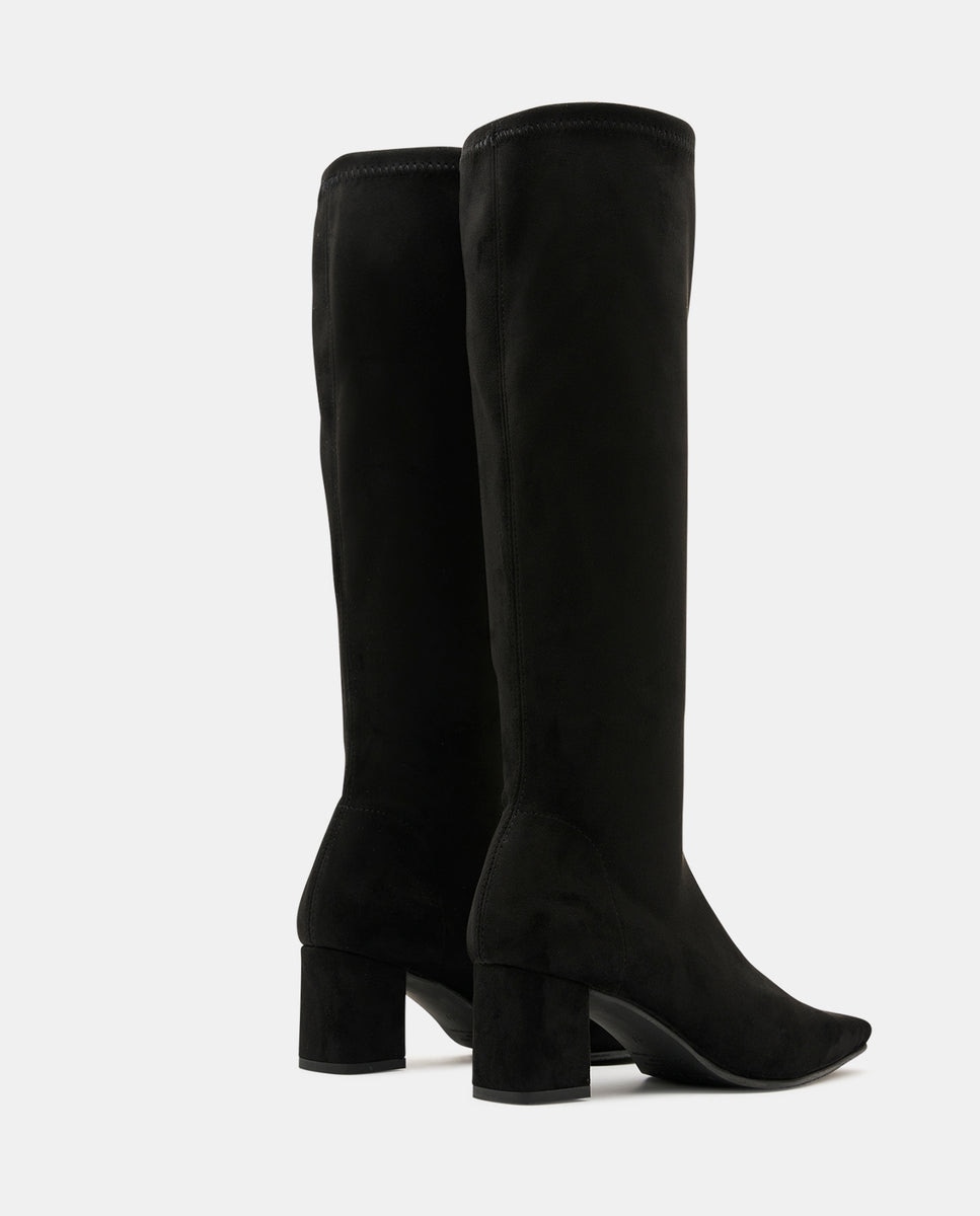 Imagen 3 de Botas luzes de mujer en efecto ante marrón - Miss Elastic - Negro Negro